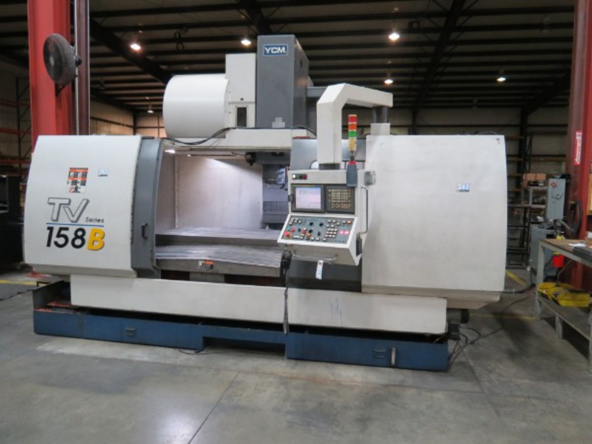 YCM TV-158B Vertical Machining Center, Fanuc MXP-200i ctrl, 59.1" x 33.9" x 29.5" travels, 10,000 - Image 4 of 8