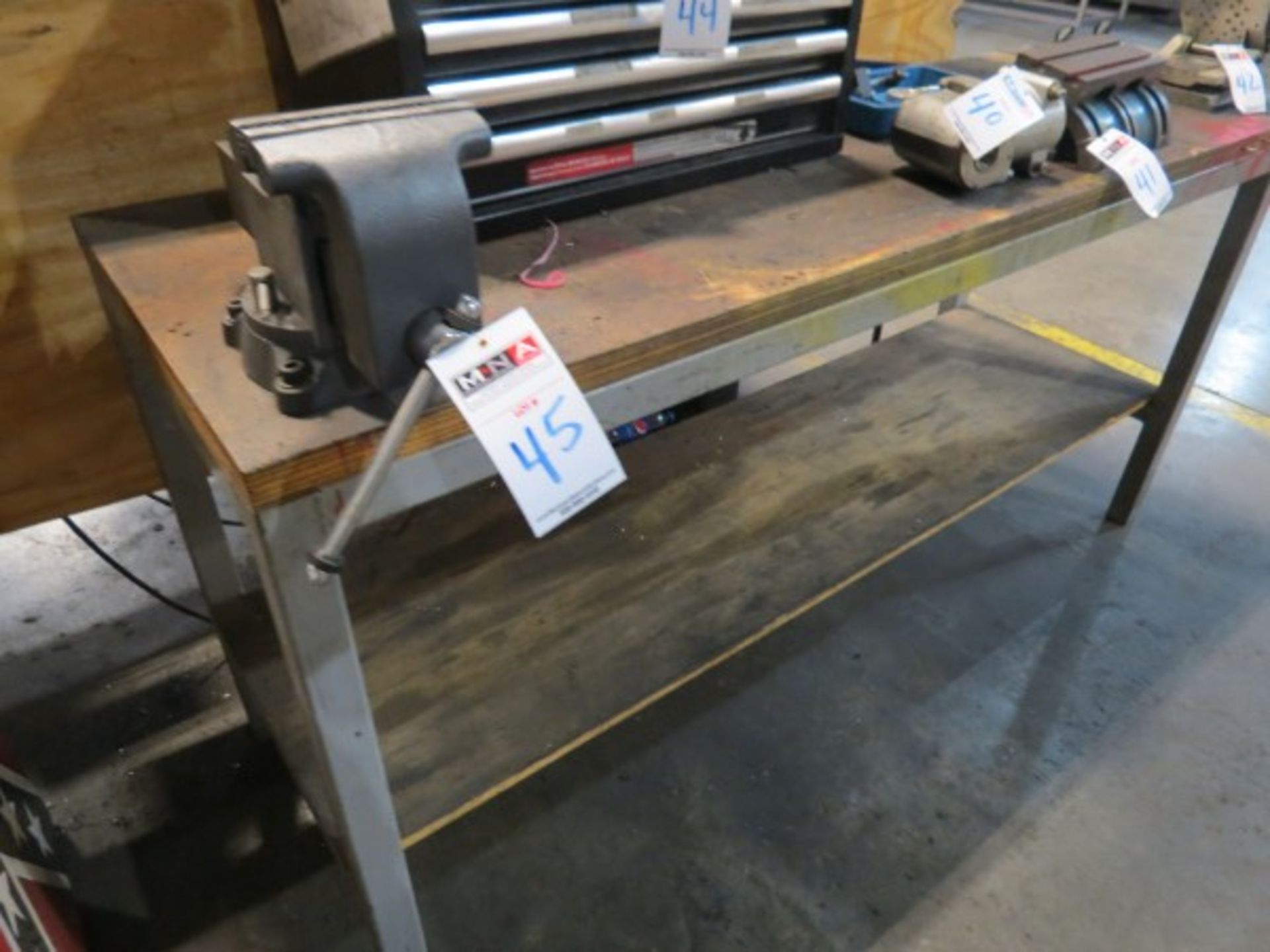 Metal Bench with 6" Wilton Bench Vise