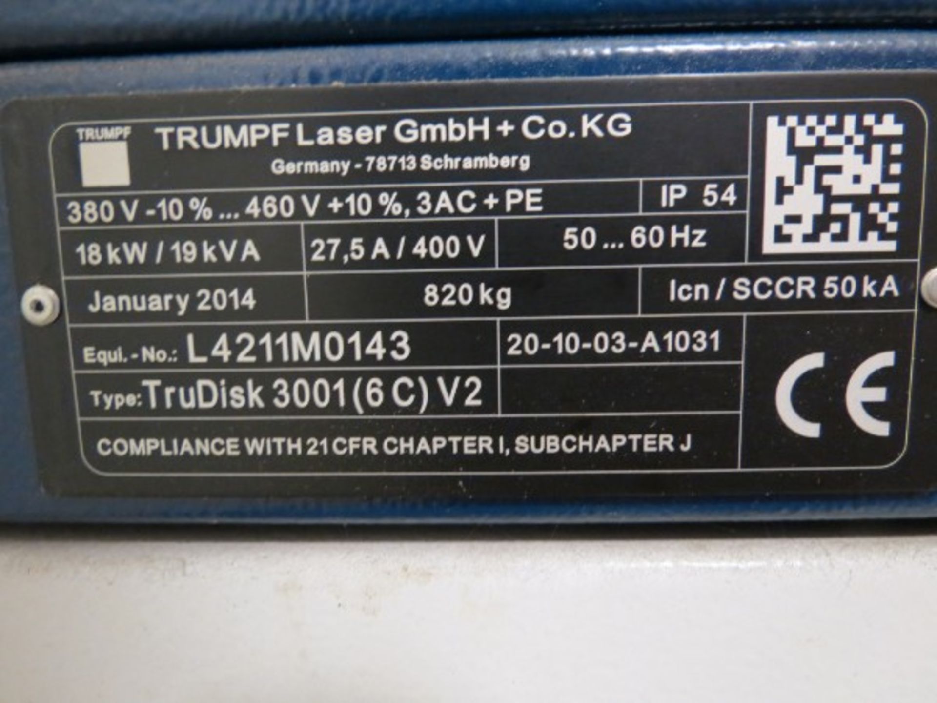 Trumpf TruLaser Cell 7040 3000W 5-Axis Fiber Laser, Siemens 840D control, 157.5" x 59.1" x 29.5" - Image 18 of 22