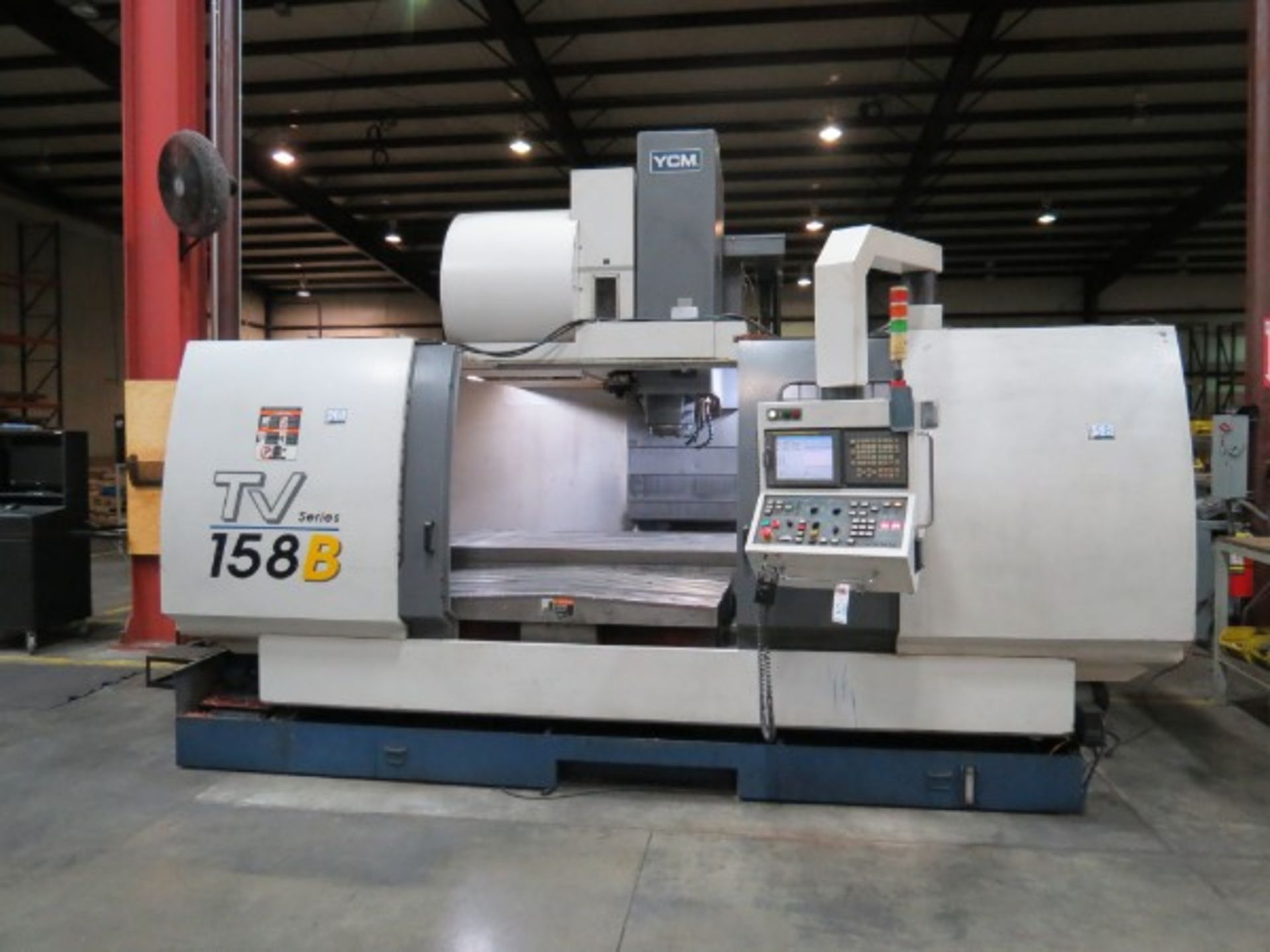 YCM TV-158B Vertical Machining Center, Fanuc MXP-200i ctrl, 59.1" x 33.9" x 29.5" travels, 10,000 - Image 3 of 8