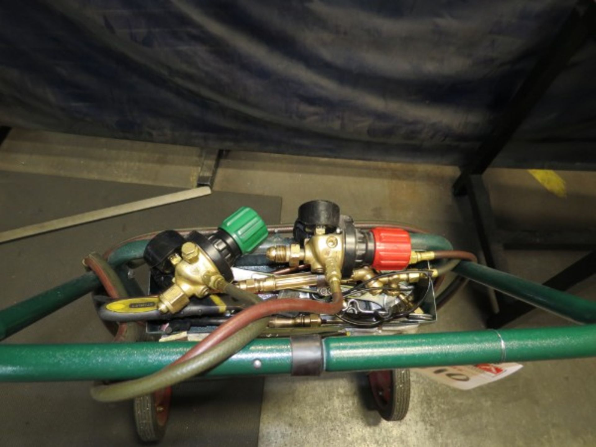 Acetylene Tank Cart with Torches And Gauges - Image 2 of 3