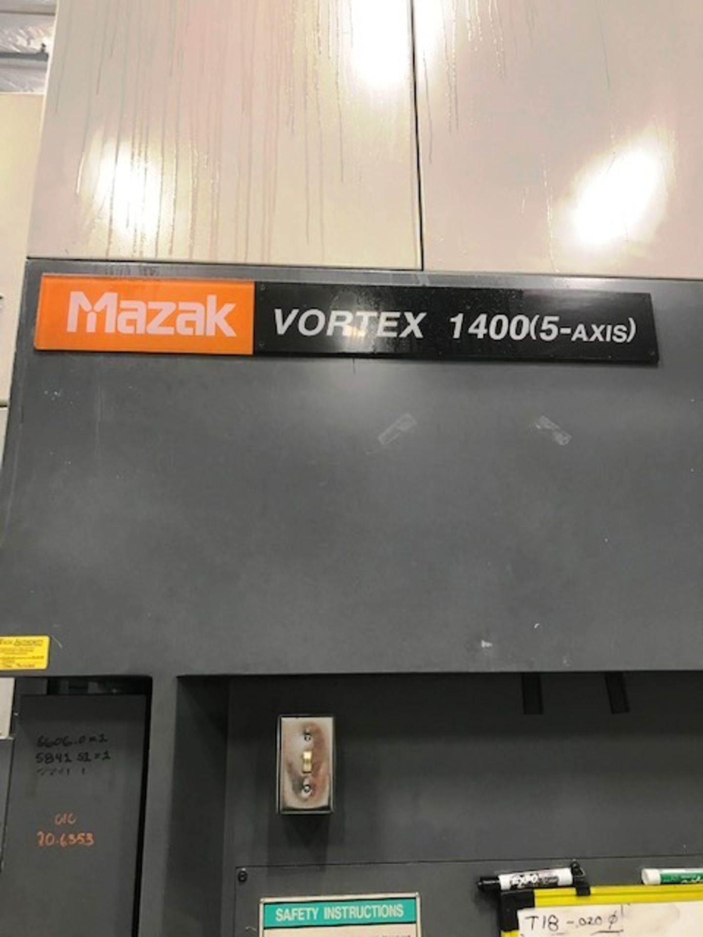 MAZAK VORTEX 1400 5-AXIS CNC MACHINING CENTER, FANUC 15iMA CNC 5-AXIS CTRL (Located in SoCal) - Image 8 of 9