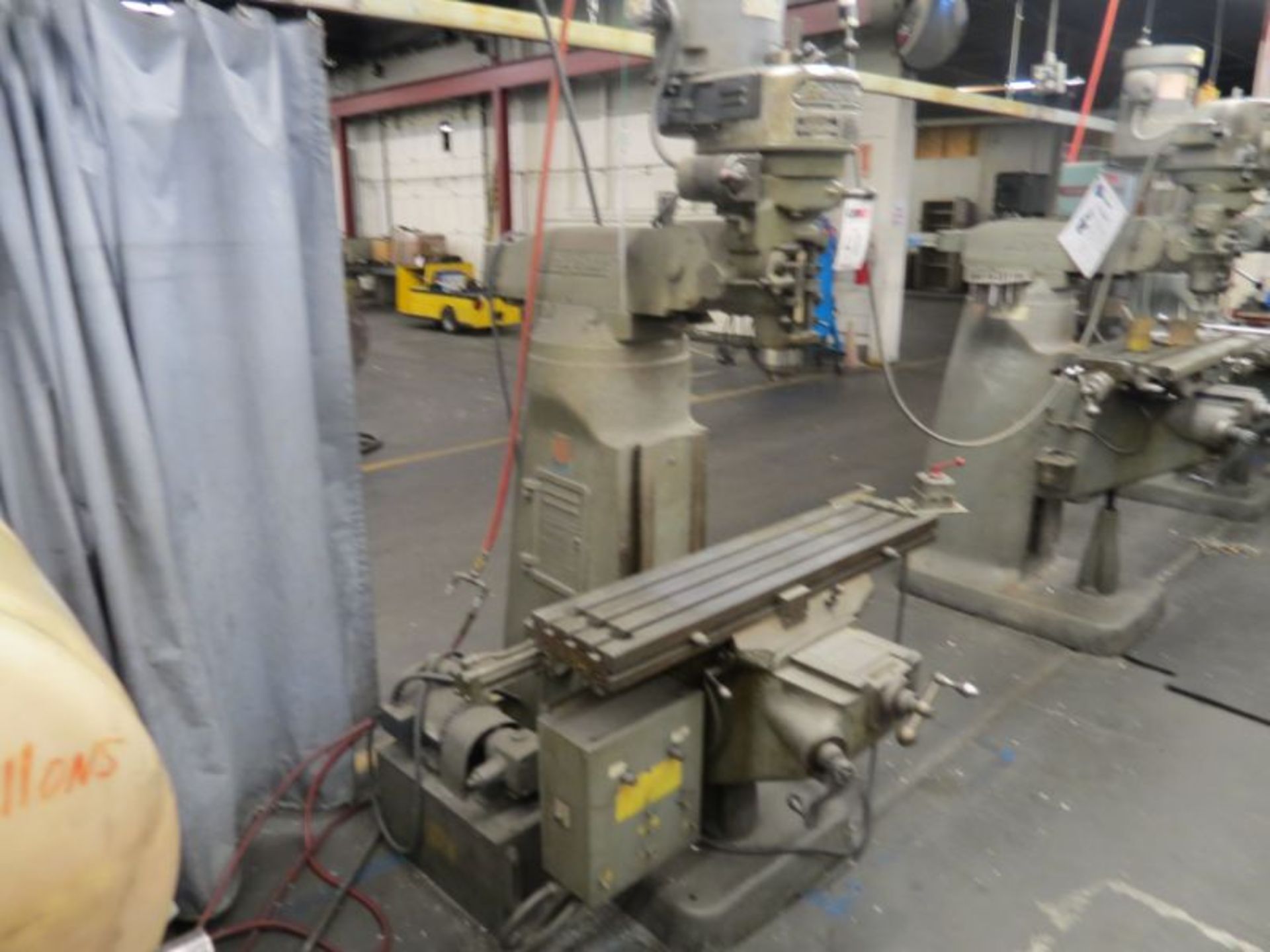 Bridgeport Vertical Mill 9" x 42" Table, w/ Hydraulic X-Axis Feed, s/n J115054 - Image 3 of 5