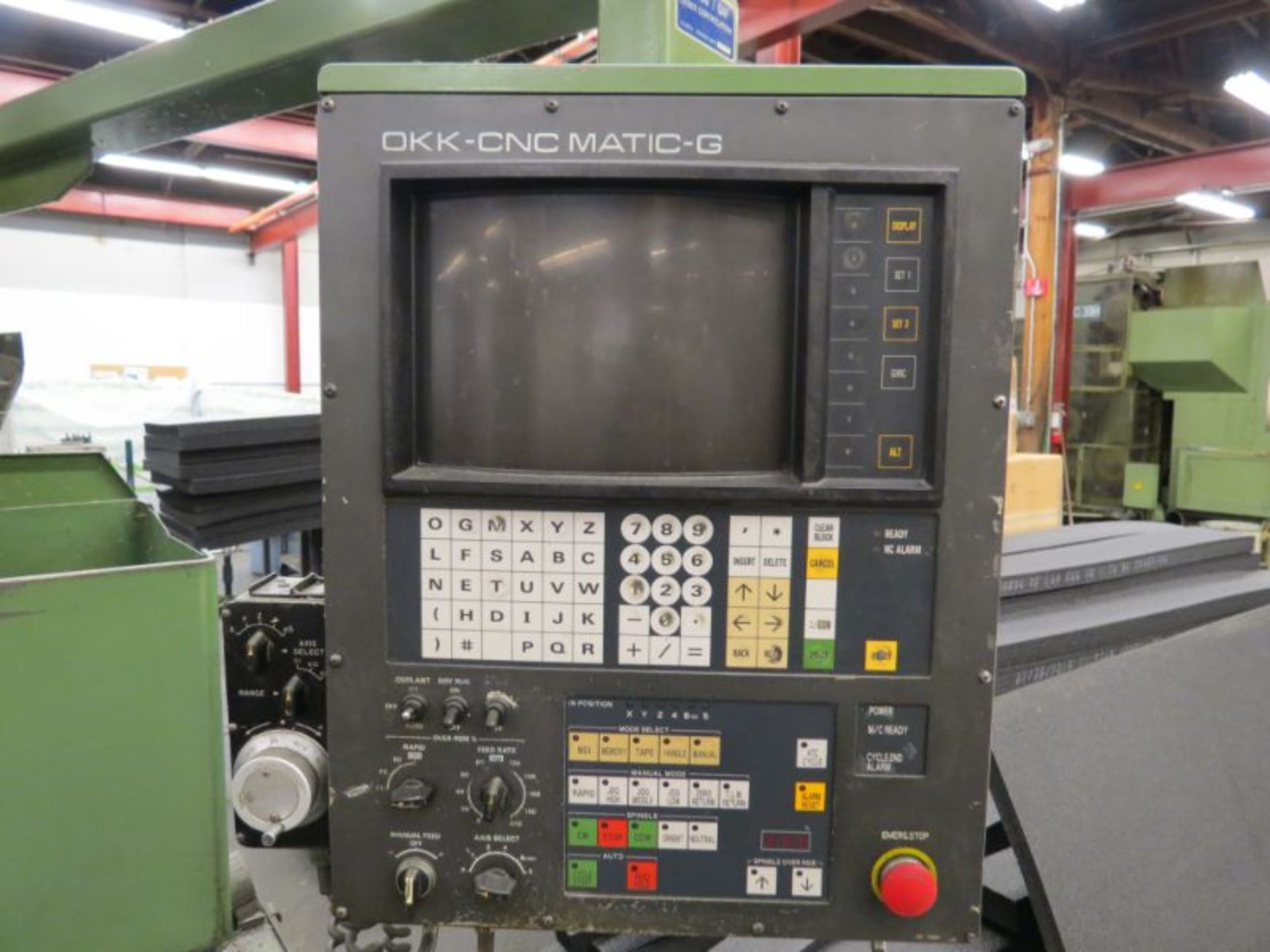 OKK MCV 410 Vertical CNC Machining Center, s/n 546 (Parts Only) - Image 5 of 7