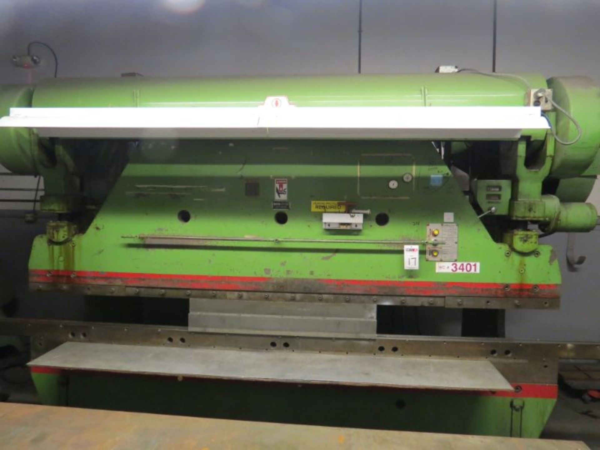 Chicago 5008 Press Brake 120 Ton, s/n 4641-112 *G & M Mercury 144" Bottom Bolster Plate Available* - Image 3 of 7