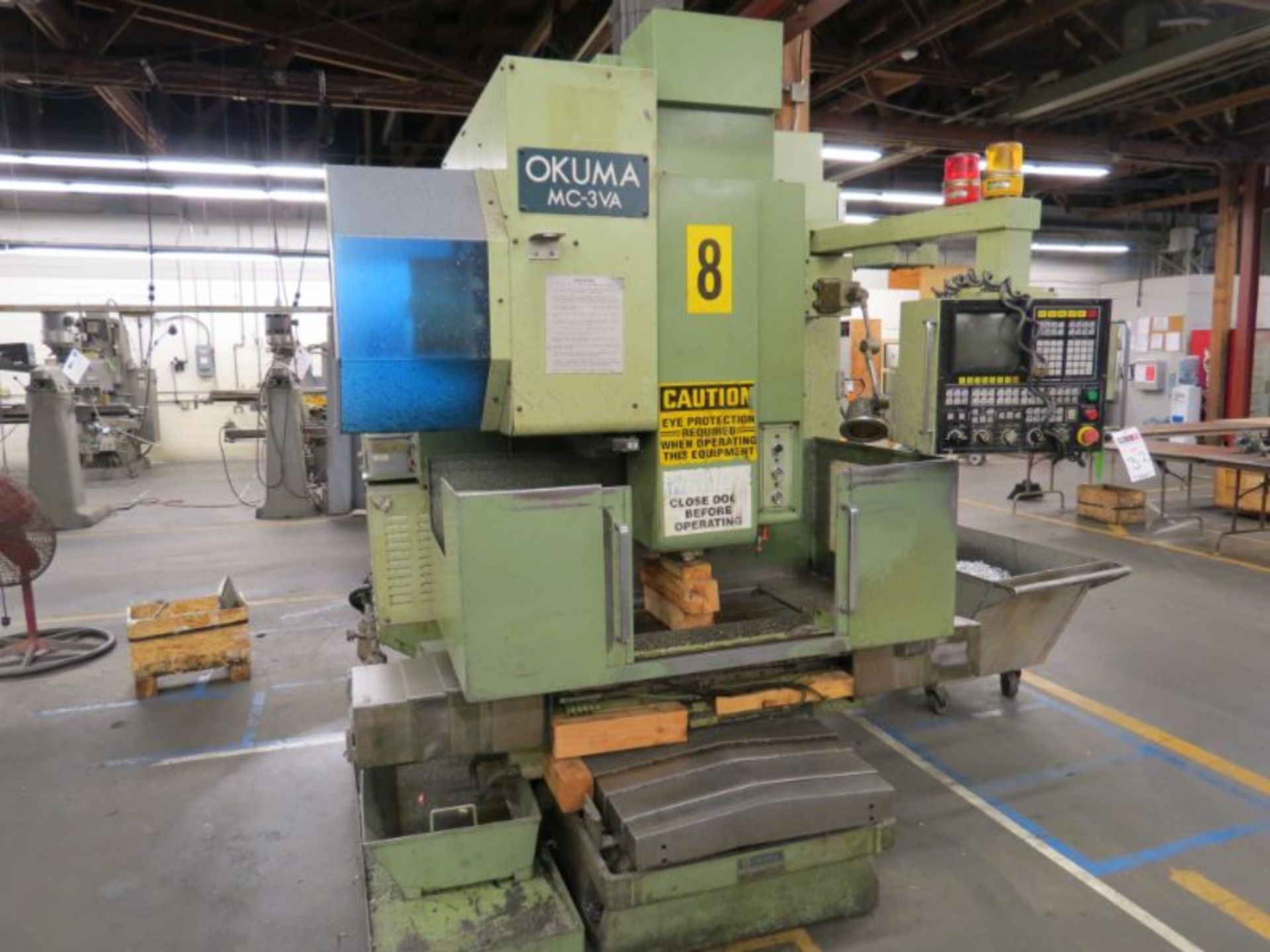 Okuma MC-3 VA Vertical CNC Milling Machine, s/n 68 (Not Under Power) - Image 3 of 6