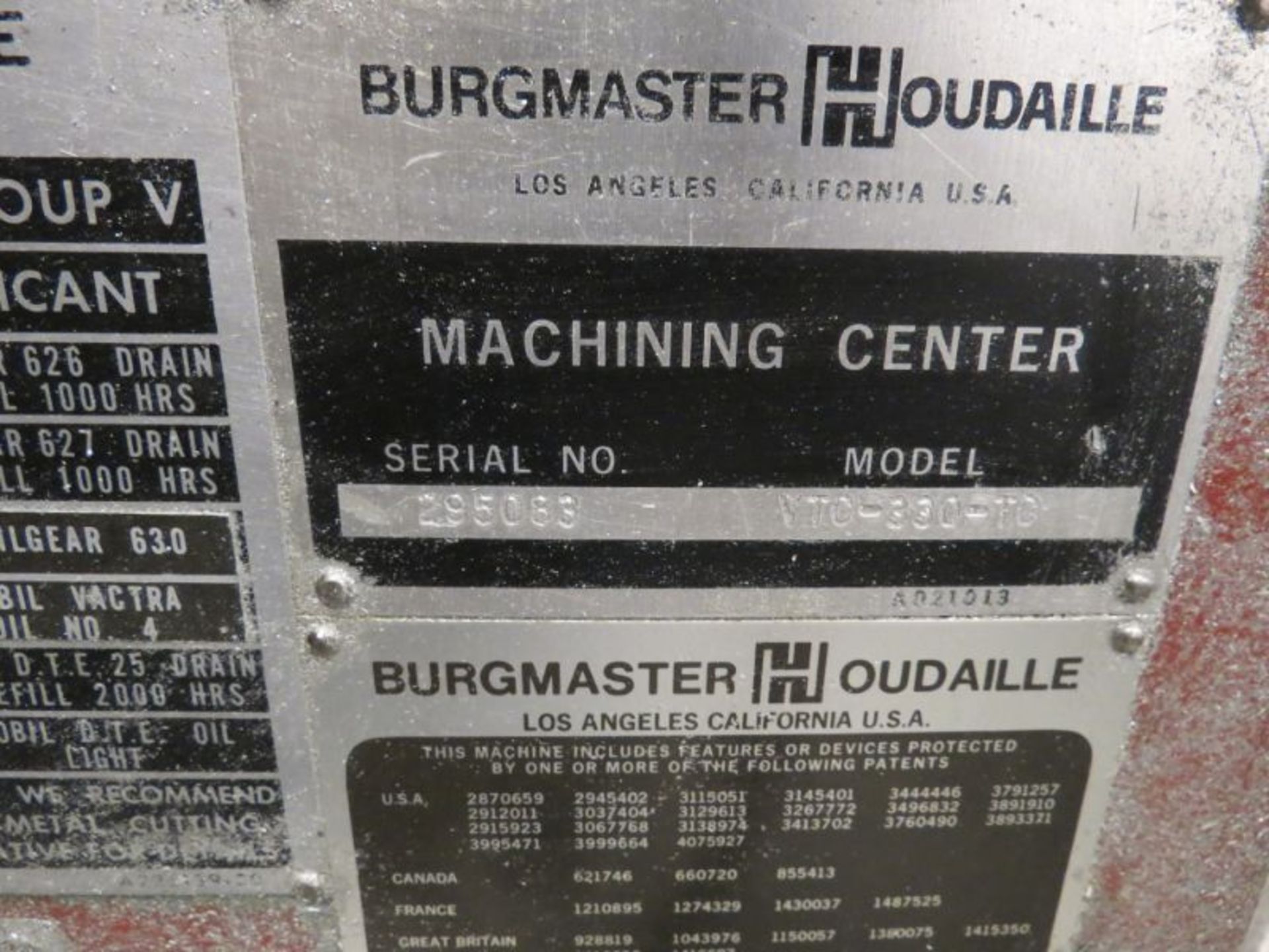 Burgmaster VTC330TC VMC Allen Bradley 9 Series Control (No vises) *Late Release 7/31/19* - Image 11 of 12