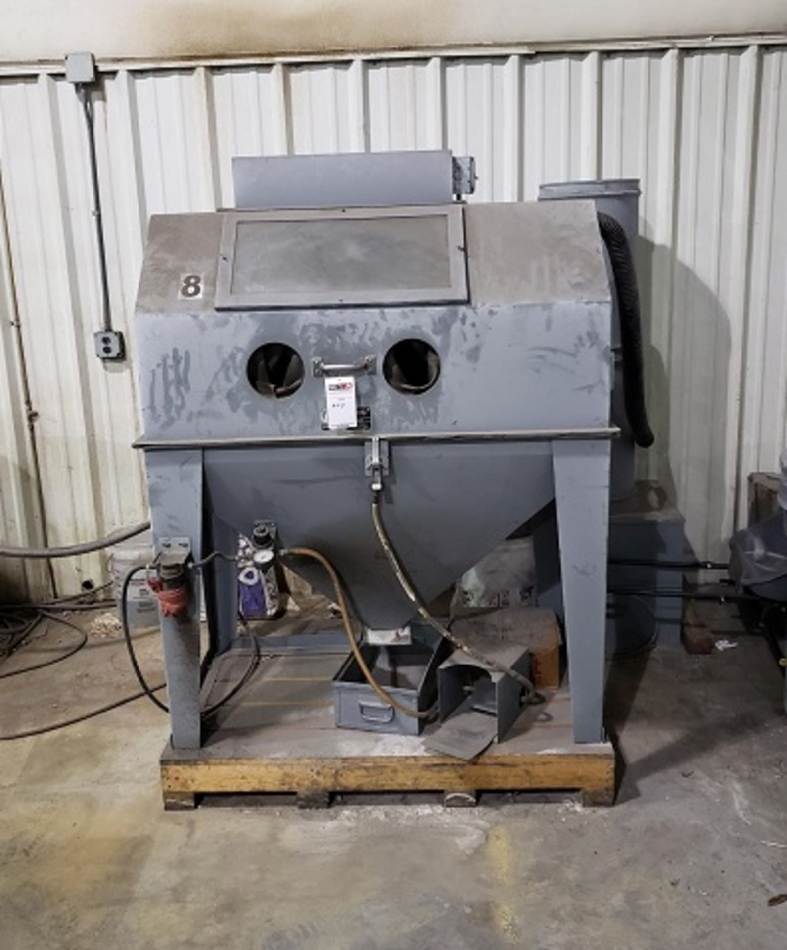 Trinco Abrasive Cabinet, 48"x24" Work Envelope, BP2 Dust Collector (Located in Wichita, KS)