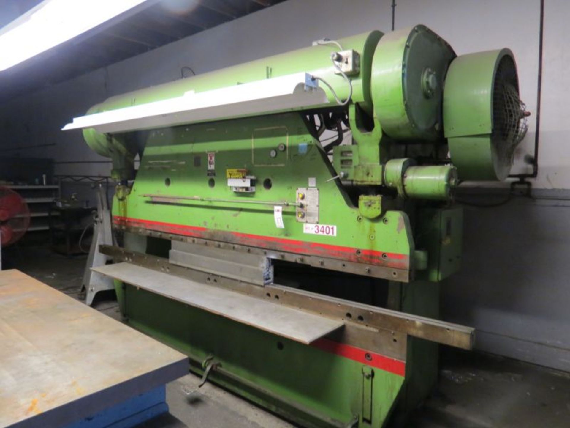 Chicago 5008 Press Brake 120 Ton, s/n 4641-112 *G & M Mercury 144" Bottom Bolster Plate Available* - Image 4 of 7