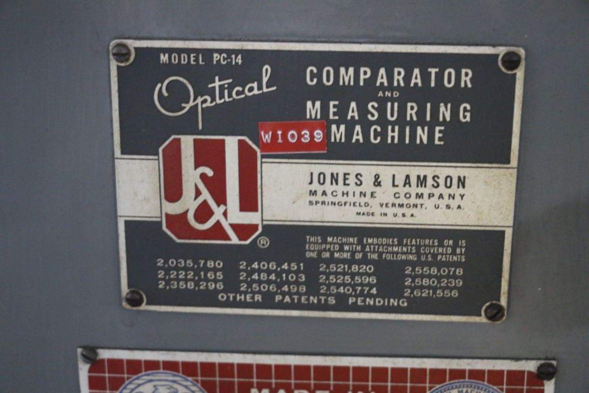 Jones & Lamson PC-14 Comparator and Measuring Machine - Image 10 of 10