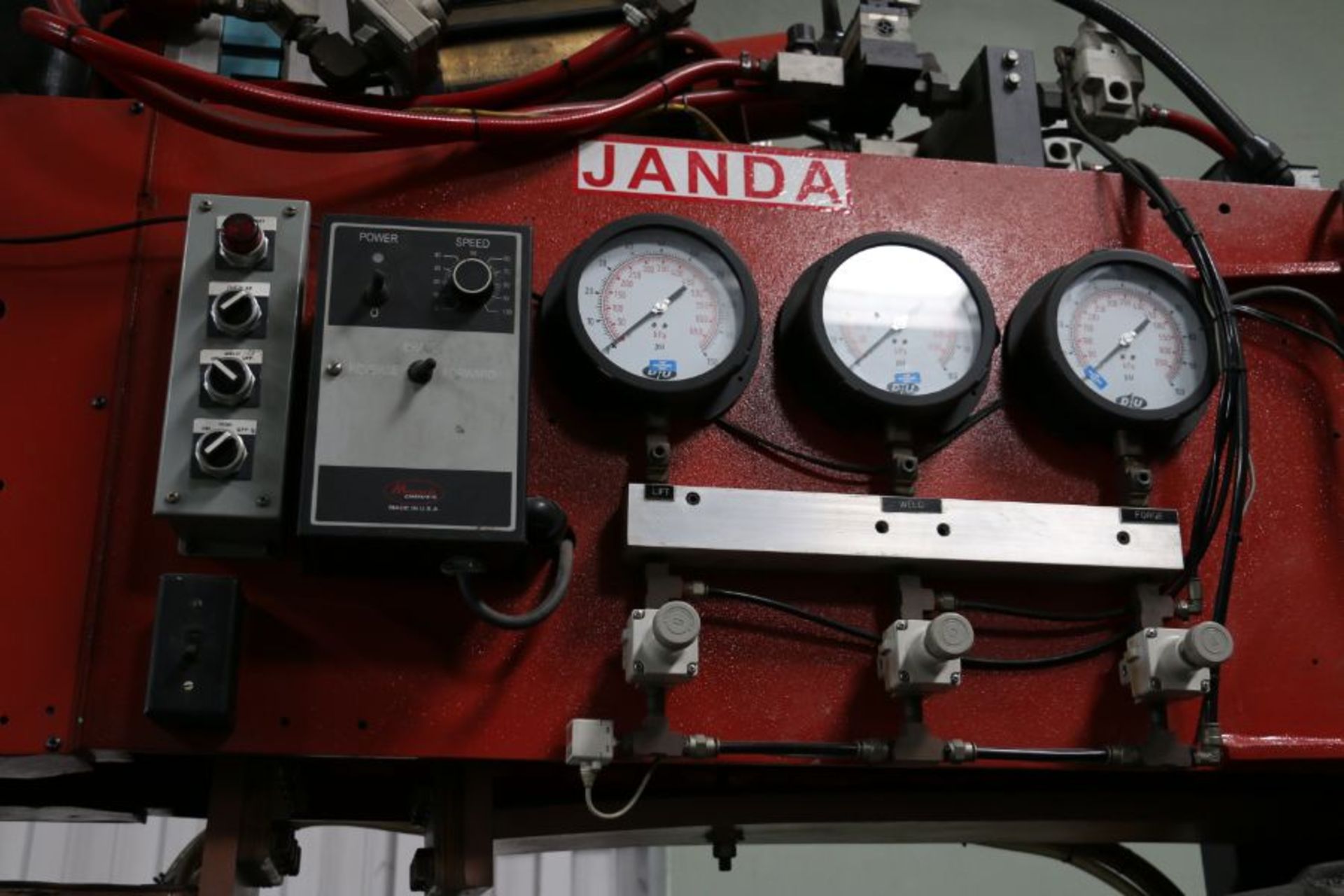 250 KVA Janda Rebuild Seam Welder, with Miyachi ISA 1000 Control, (Located in Industry, CA) - Image 7 of 9