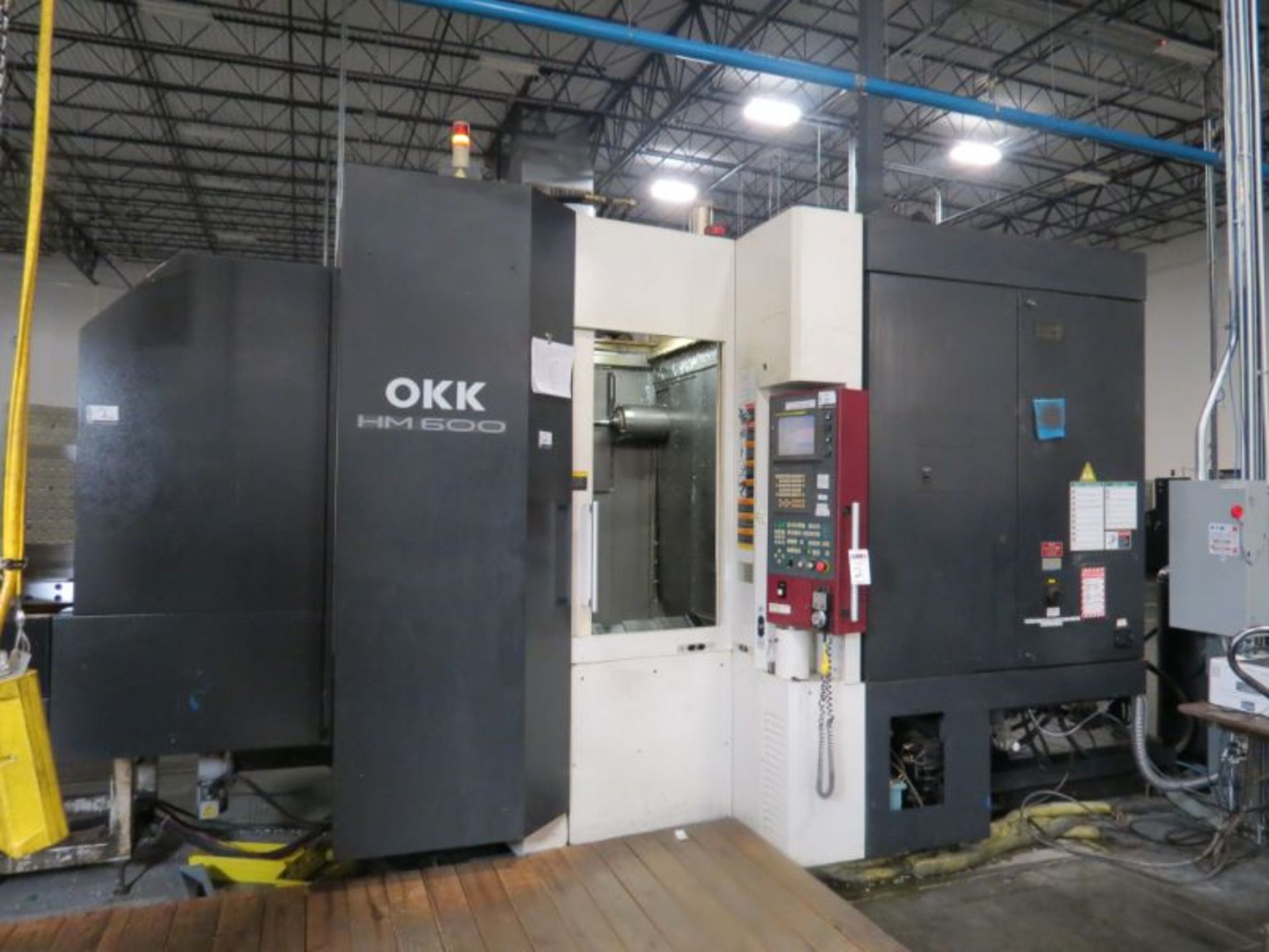 OKK HM600 FMC, Fanuc 160iS ctrl, (8) pallet pool, 24.8” pallets, 10K RPM (TOMBSTONES SOLD SEPERATE)