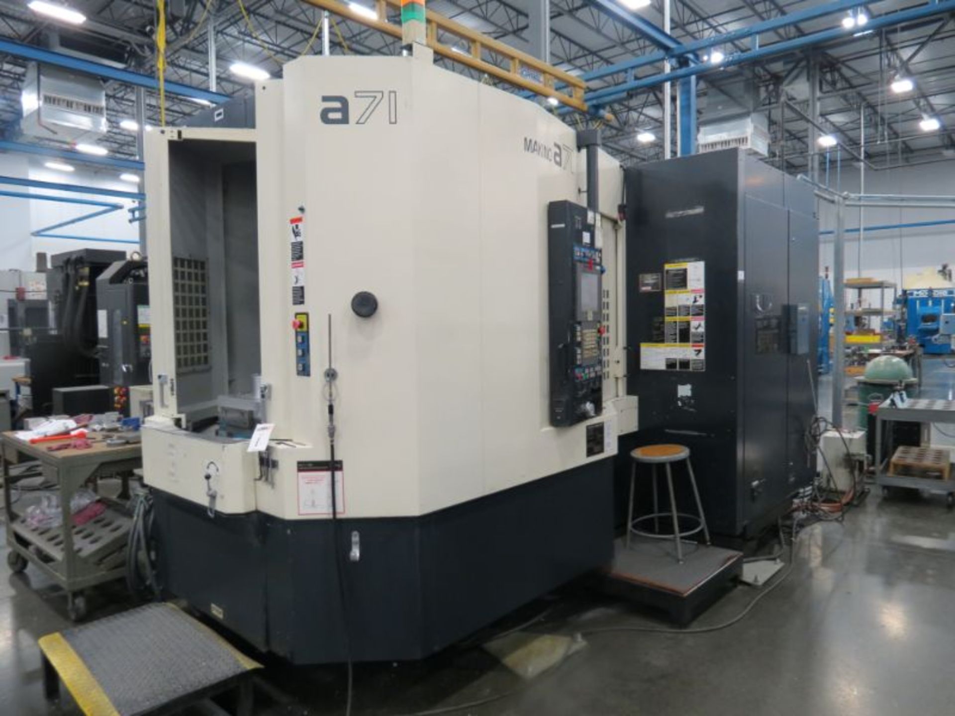 Makino A71 4-Axis, Pro 5 ctrl, (2) 19.7” pallets, 20K RPM, CT50, 137 ATC, CTS, (No Tooling) - Image 2 of 9