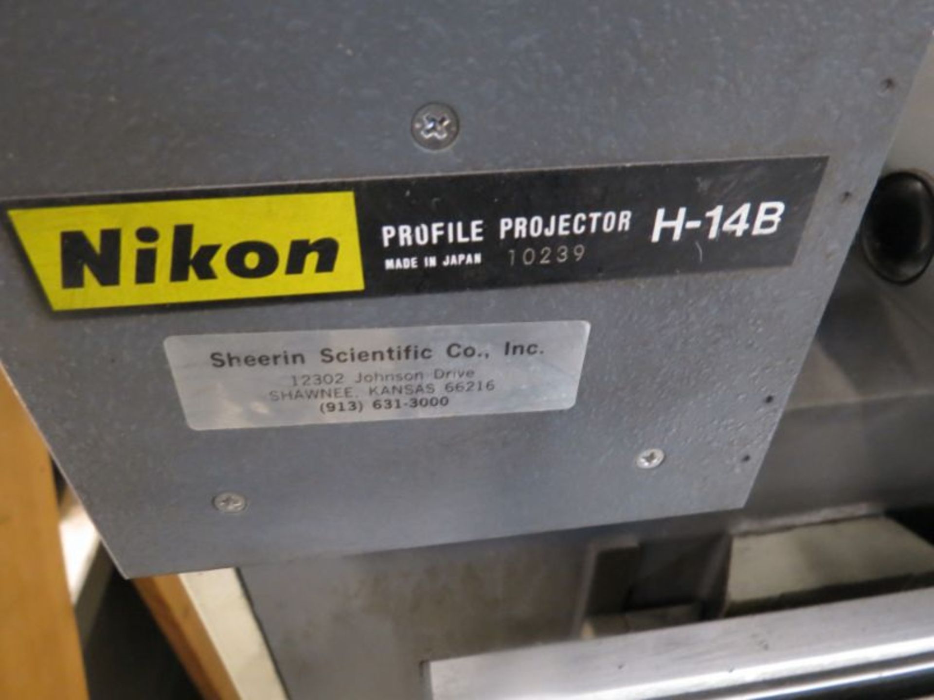 Nikon H-14 B Optical Comparator, s/n 10239 - Image 4 of 4