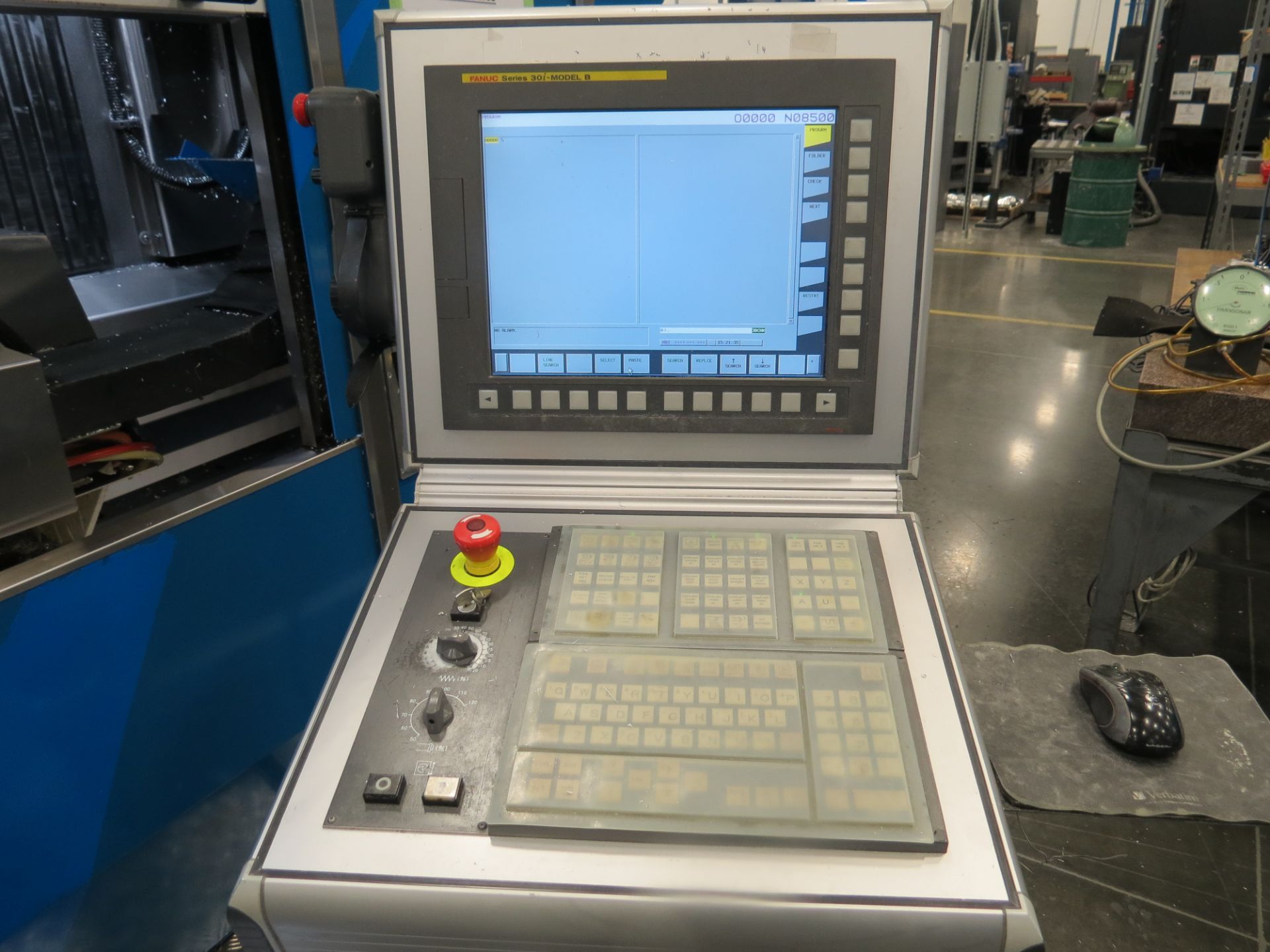 Modig HHV 4-Axis High Speed CNC Extrusion Machining Center, Fanuc 30i Model B ctrl, 59” x 16.5” x - Image 7 of 8