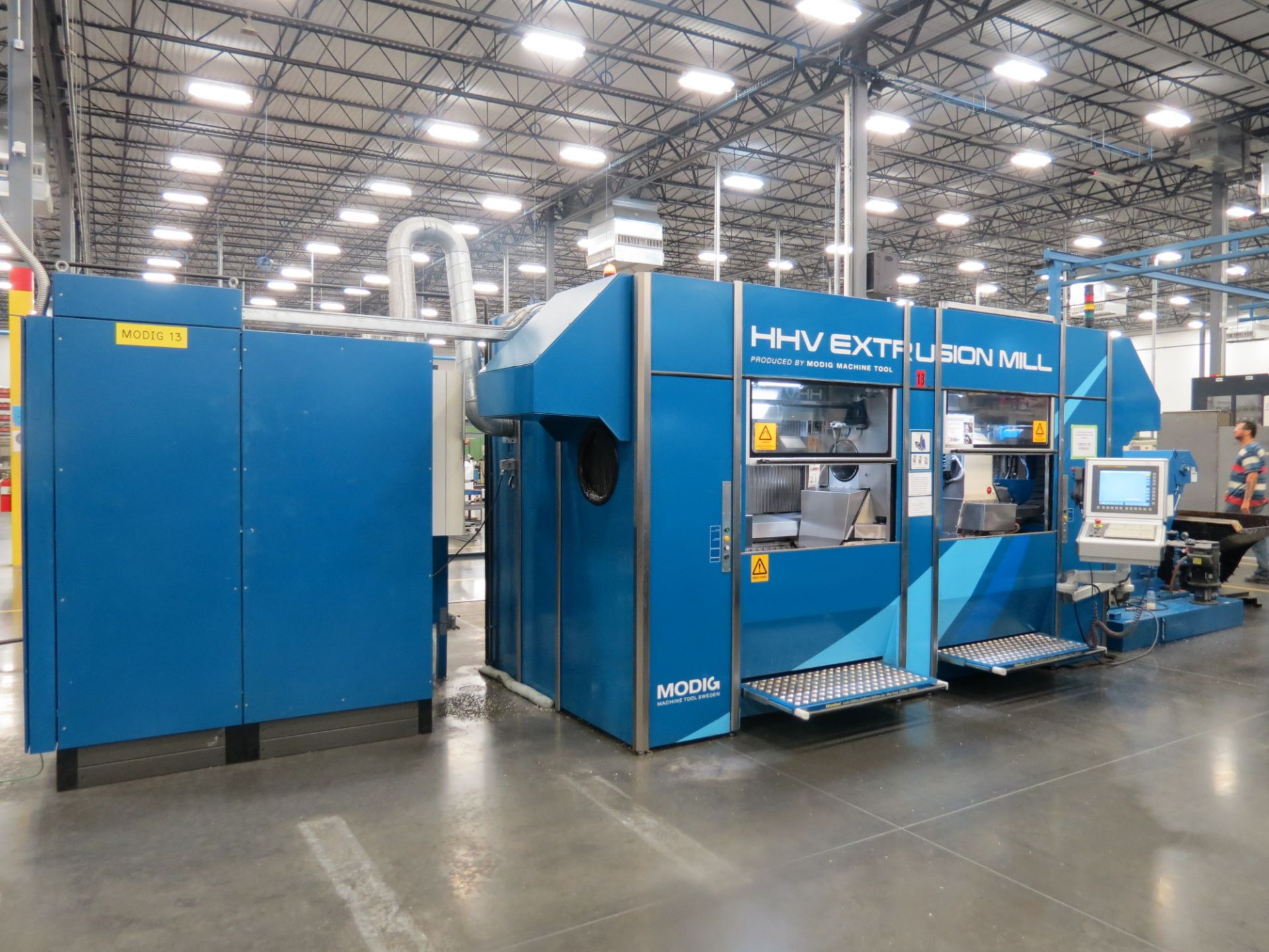 Modig HHV 4-Axis High Speed CNC Extrusion Machining Center, Fanuc 30i Model B ctrl, 59” x 16.5” x - Image 3 of 8