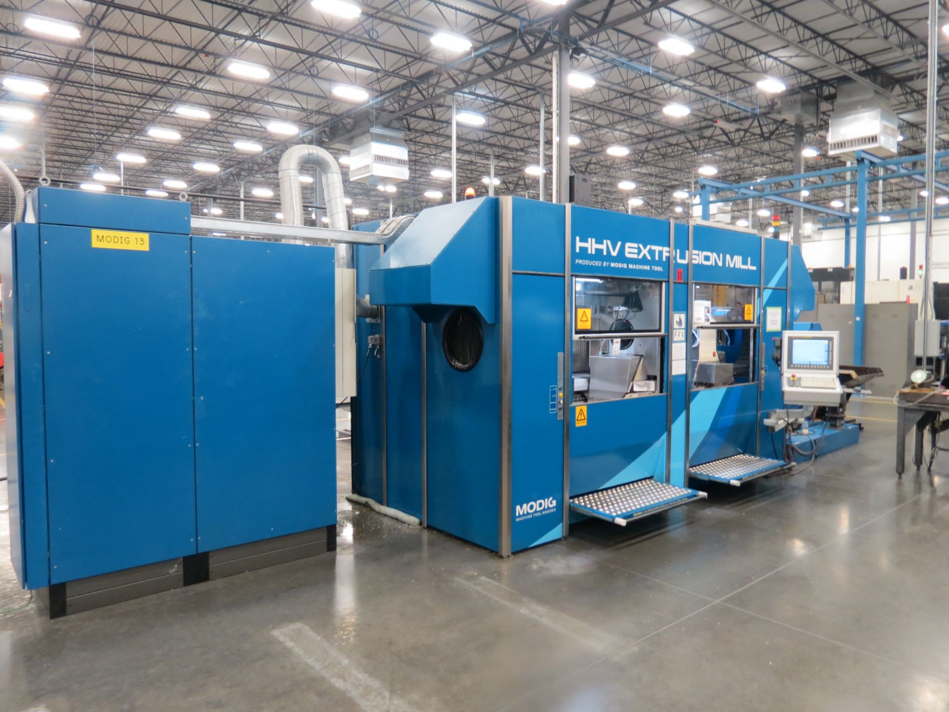 Modig HHV 4-Axis High Speed CNC Extrusion Machining Center, Fanuc 30i Model B ctrl, 59” x 16.5” x - Image 2 of 8