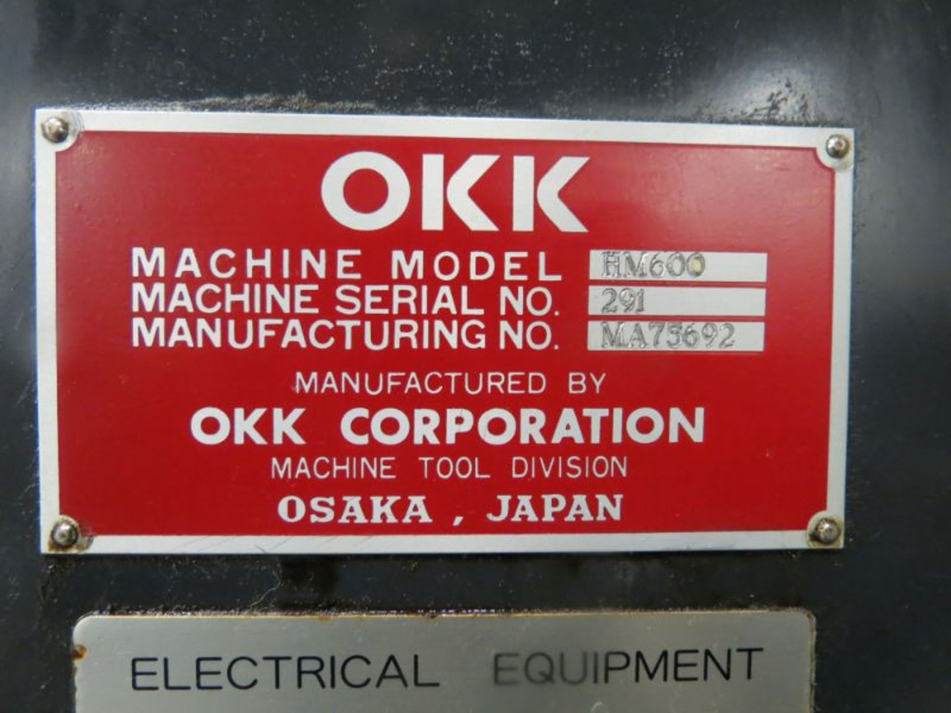 OKK HM600 FMC, Fanuc 160iS ctrl, (8) pallet pool, 24.8” pallets, 10K RPM (TOMBSTONES SOLD SEPERATE) - Image 9 of 9