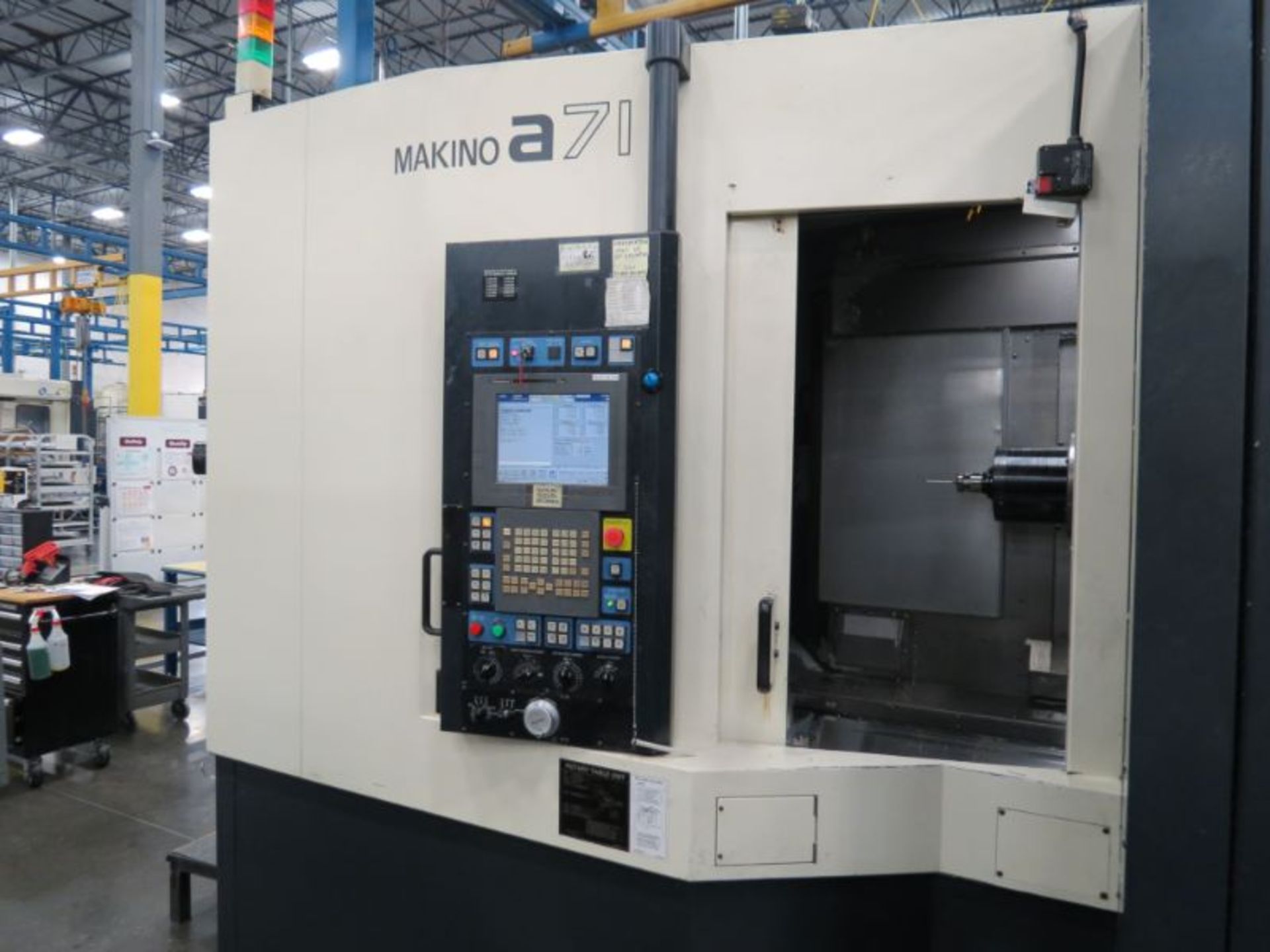 Makino A71 4-Axis, Pro 5 ctrl, (2) 19.7” pallets, 20K RPM, CT50, 137 ATC, CTS, (No Tooling) - Image 5 of 9