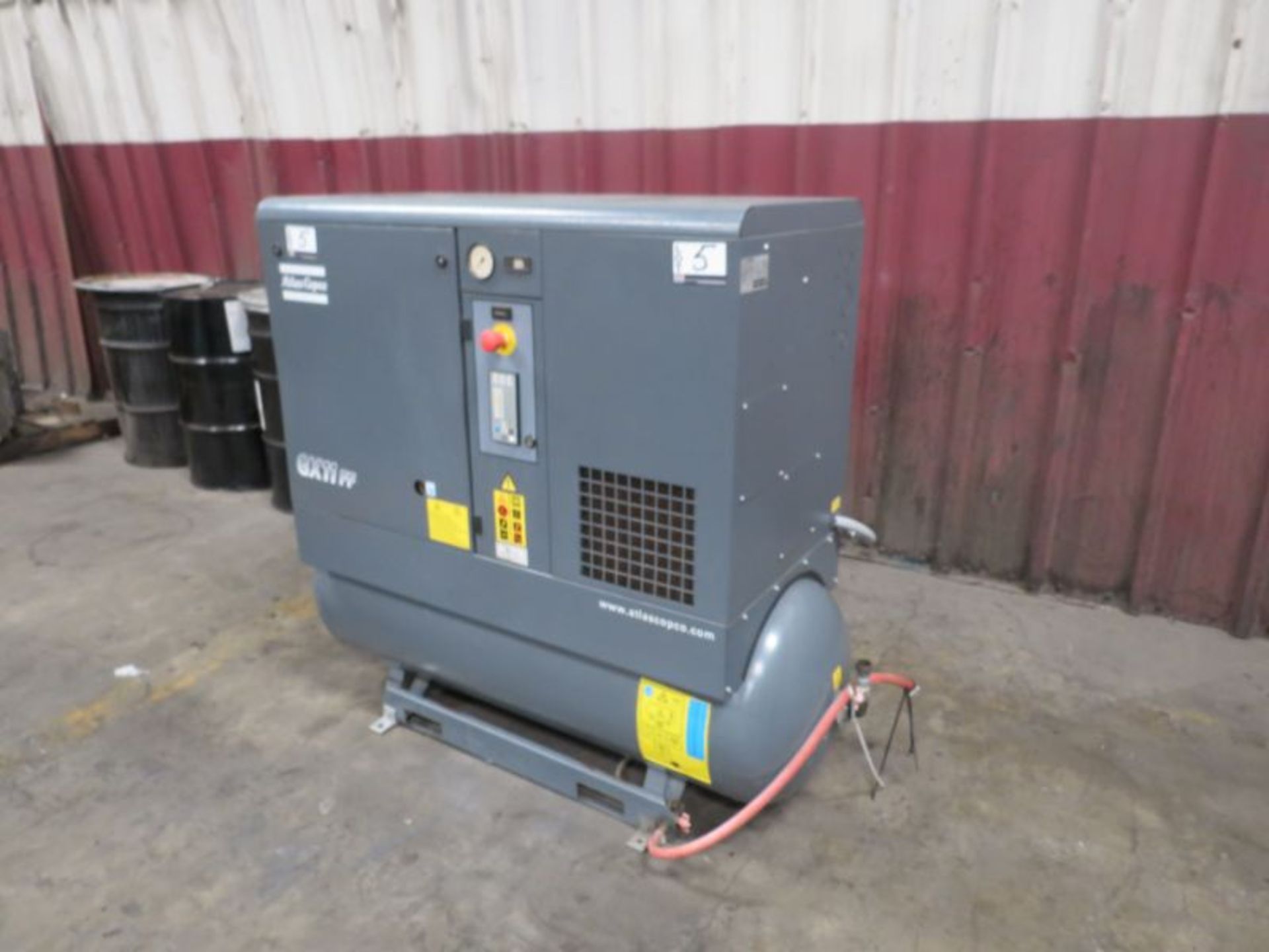 Atlas Copco GX11FF Rotary Screw Air Compressor w/ Integrated Air Dryer, 15HP, sn: CAI854486, New - Image 3 of 5