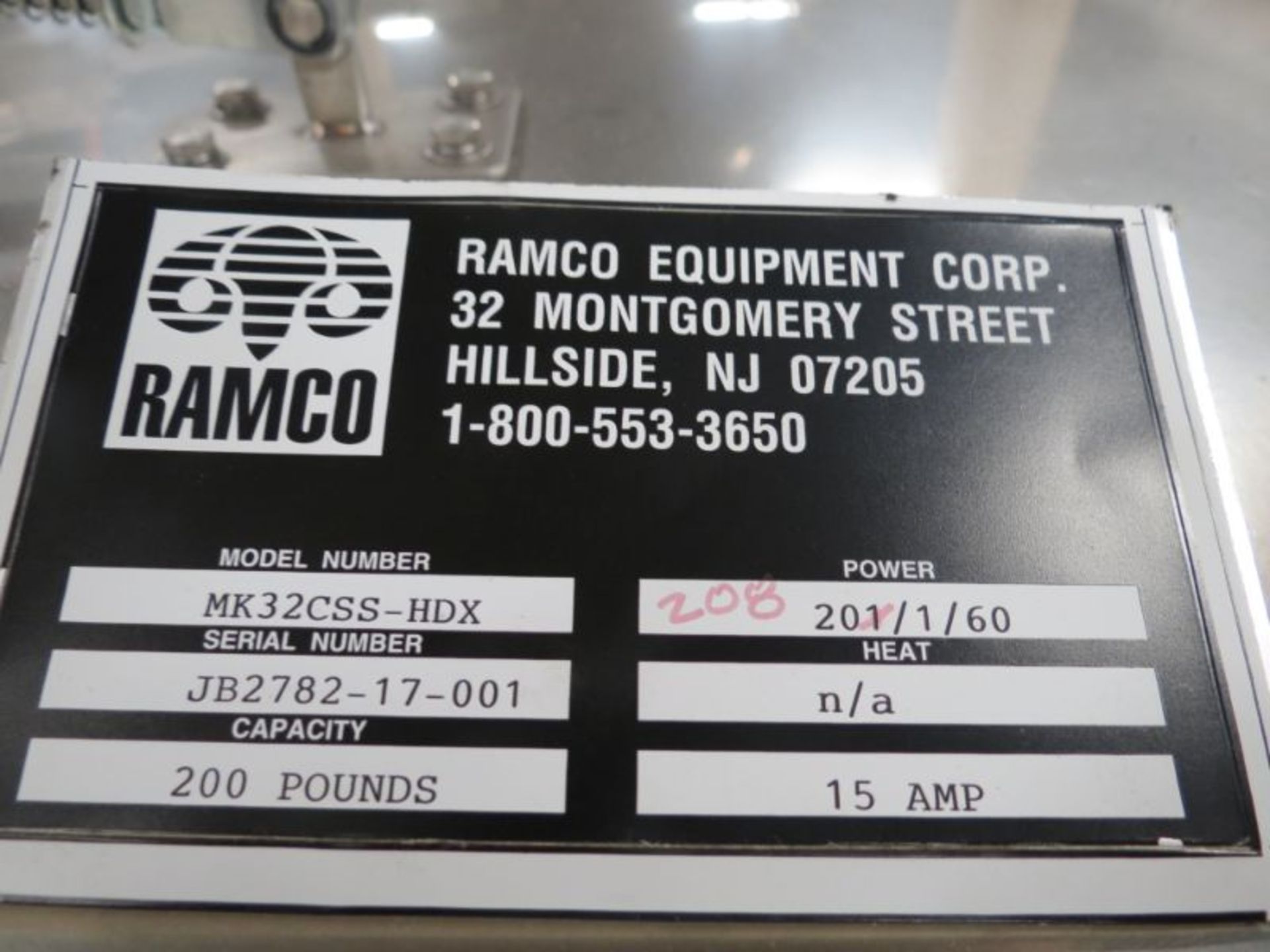 Ramco MK32CSS-HDX Parts Washer, sn: JB2782-17-001, *Brand New, Replacement Cost $55,000* - Image 16 of 16