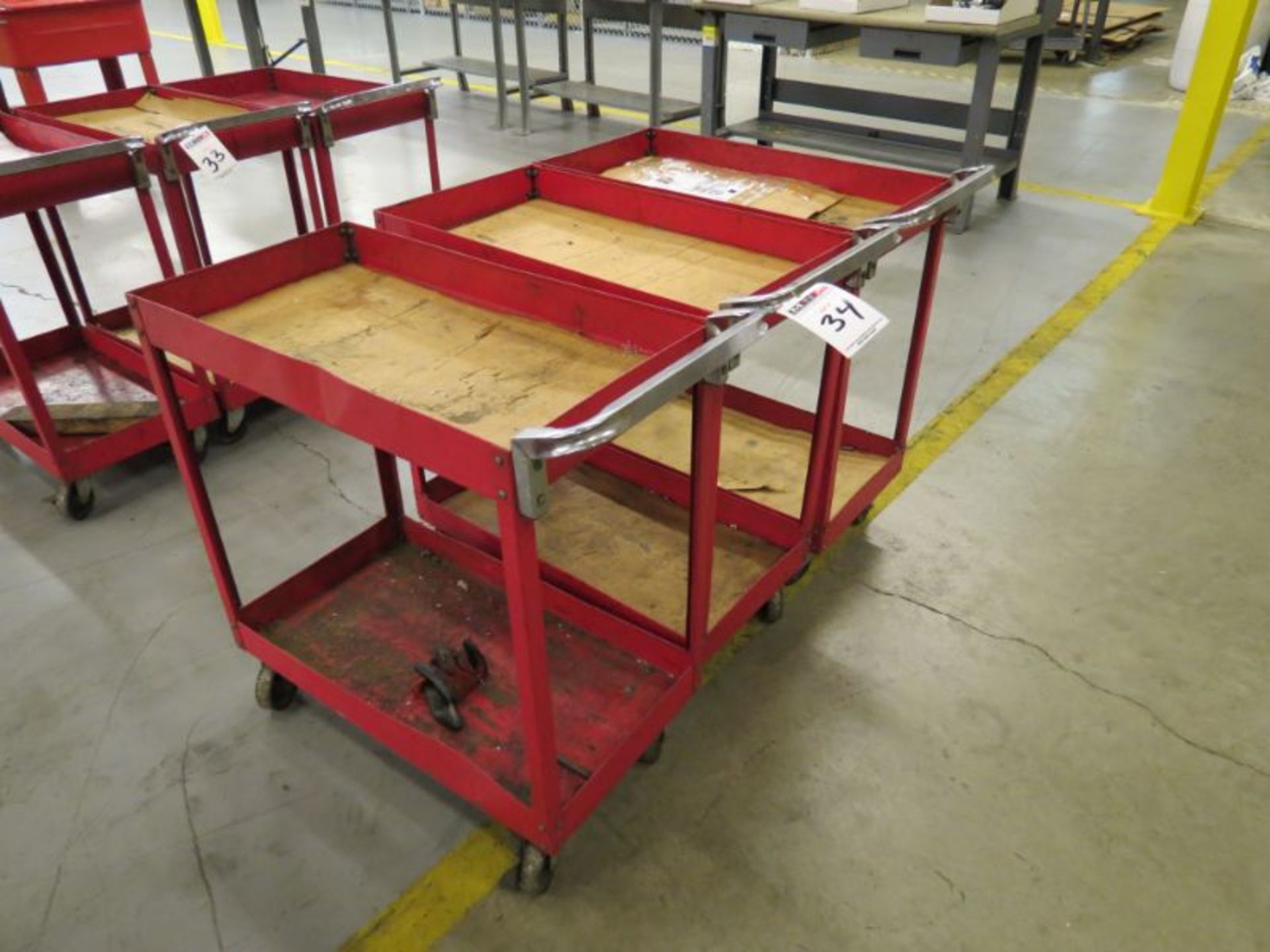 (3) Rolling Carts - Image 2 of 3