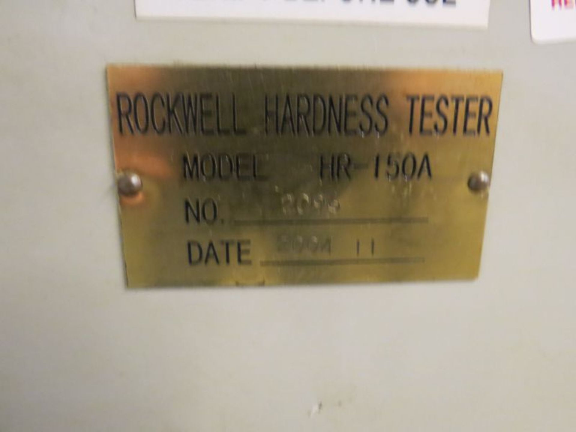 Rockwell HR-150A hardness Tester, s/n 2096, New 2004 - Image 4 of 4