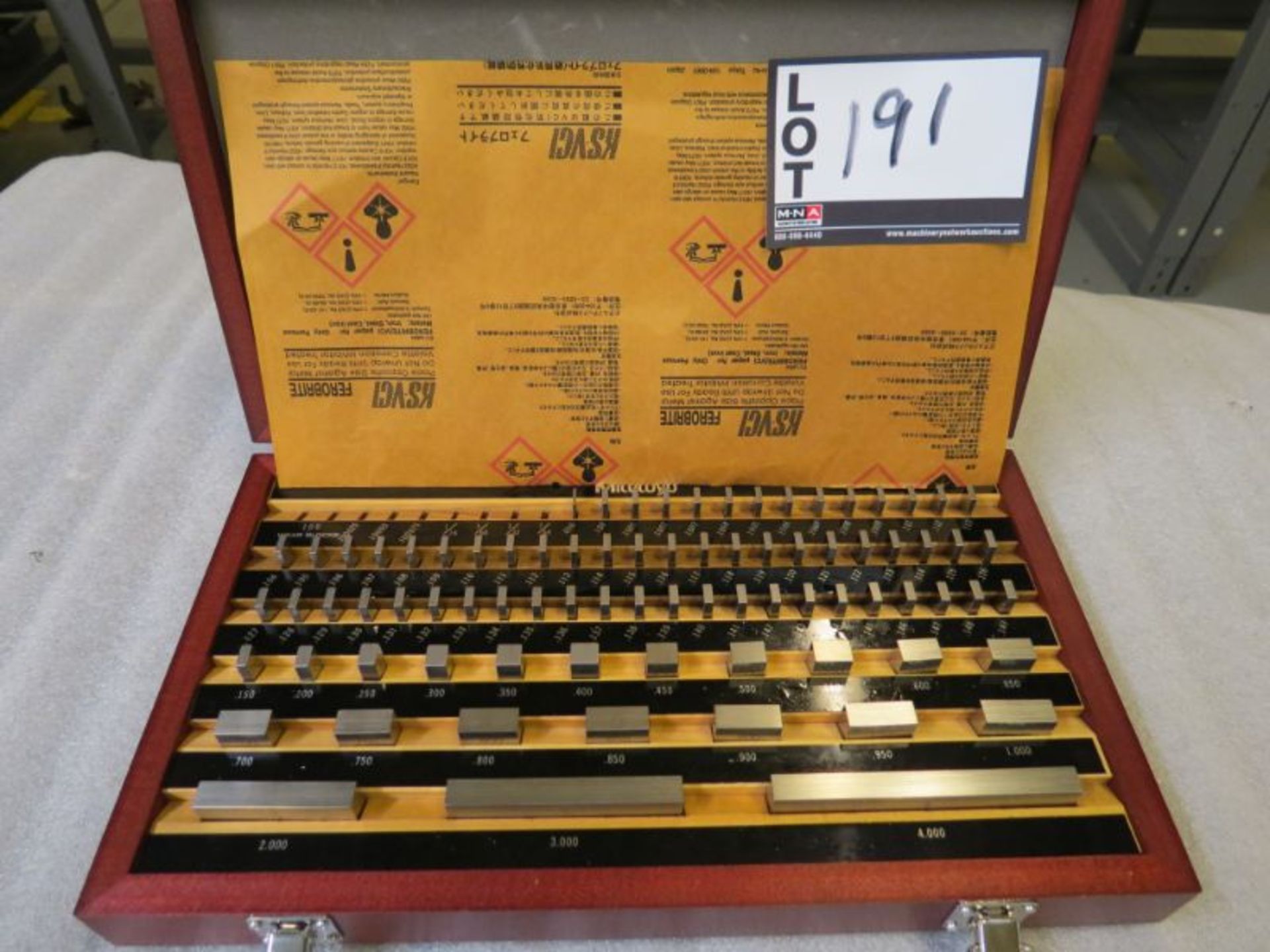 Mitutoyo Gauge Block Set grade 0, s/n 1601848, Brand New - Image 4 of 4