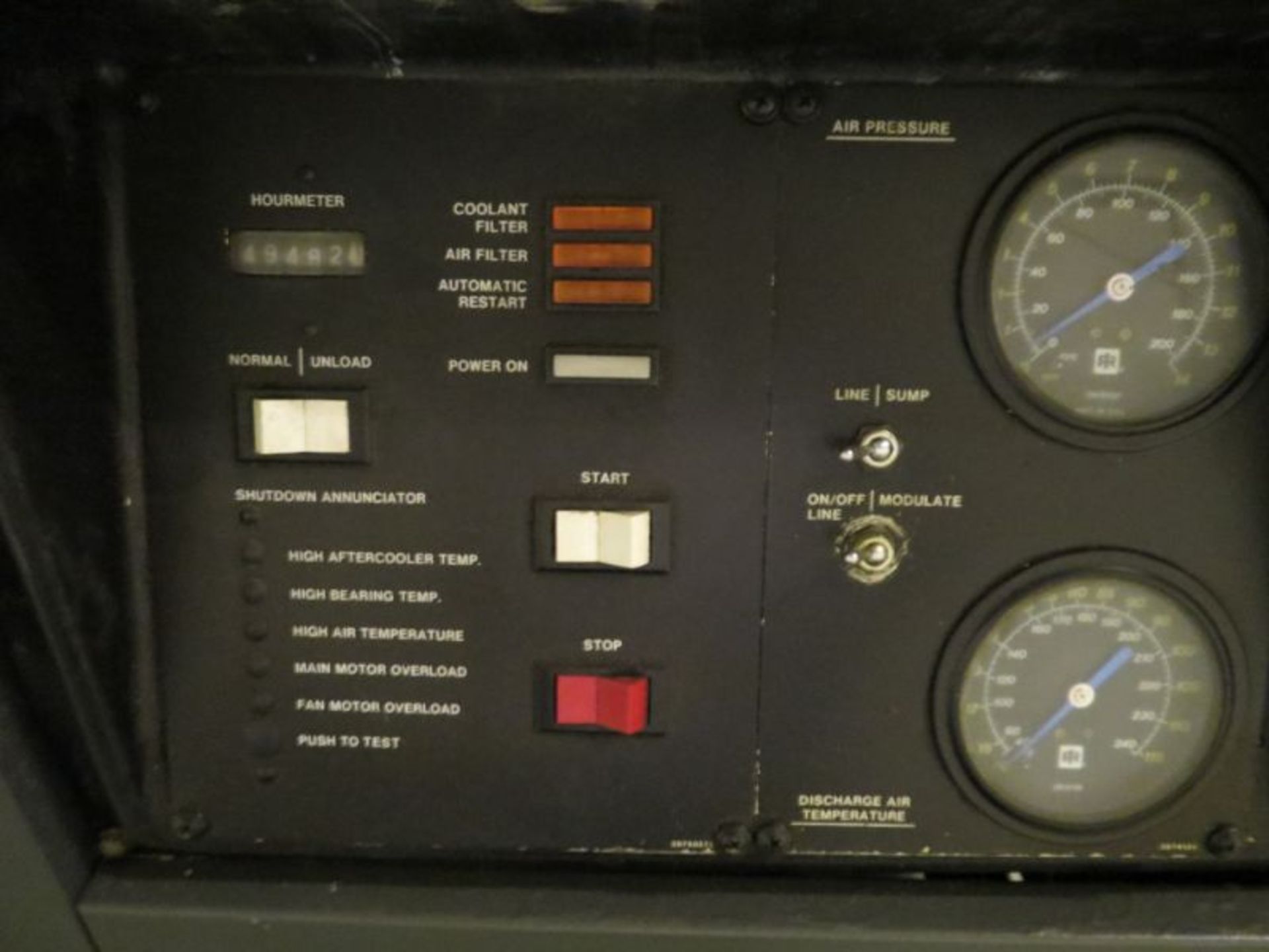 Ingersoll Rand SSRXF 75 Air Compressor, 75HP, 1750 RPM, 49482 Hours, s/n D2218 U85A - Image 5 of 7