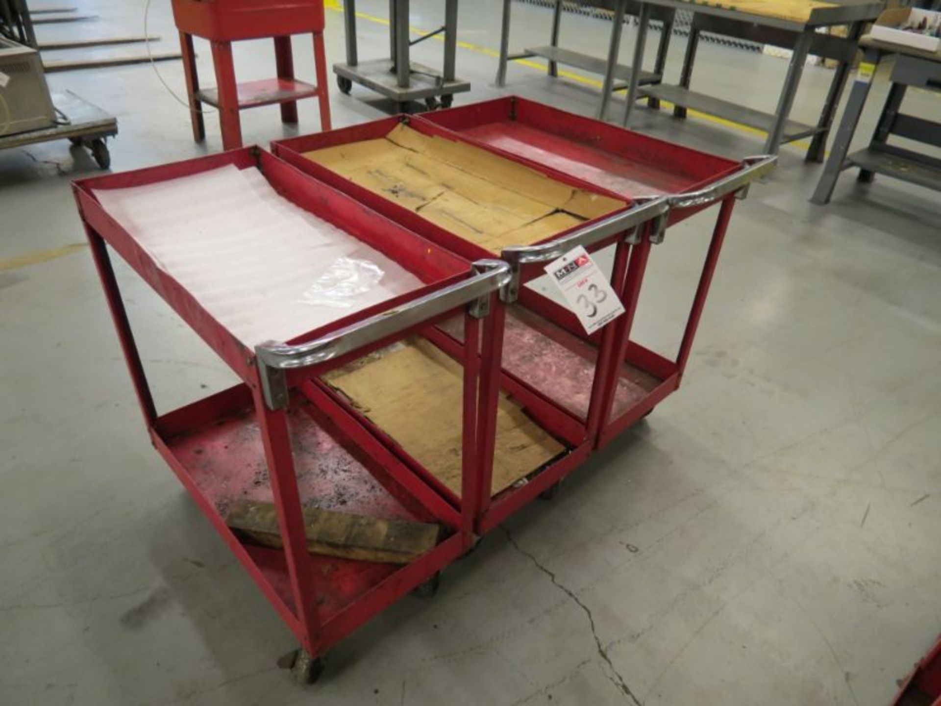 (3) Rolling Carts