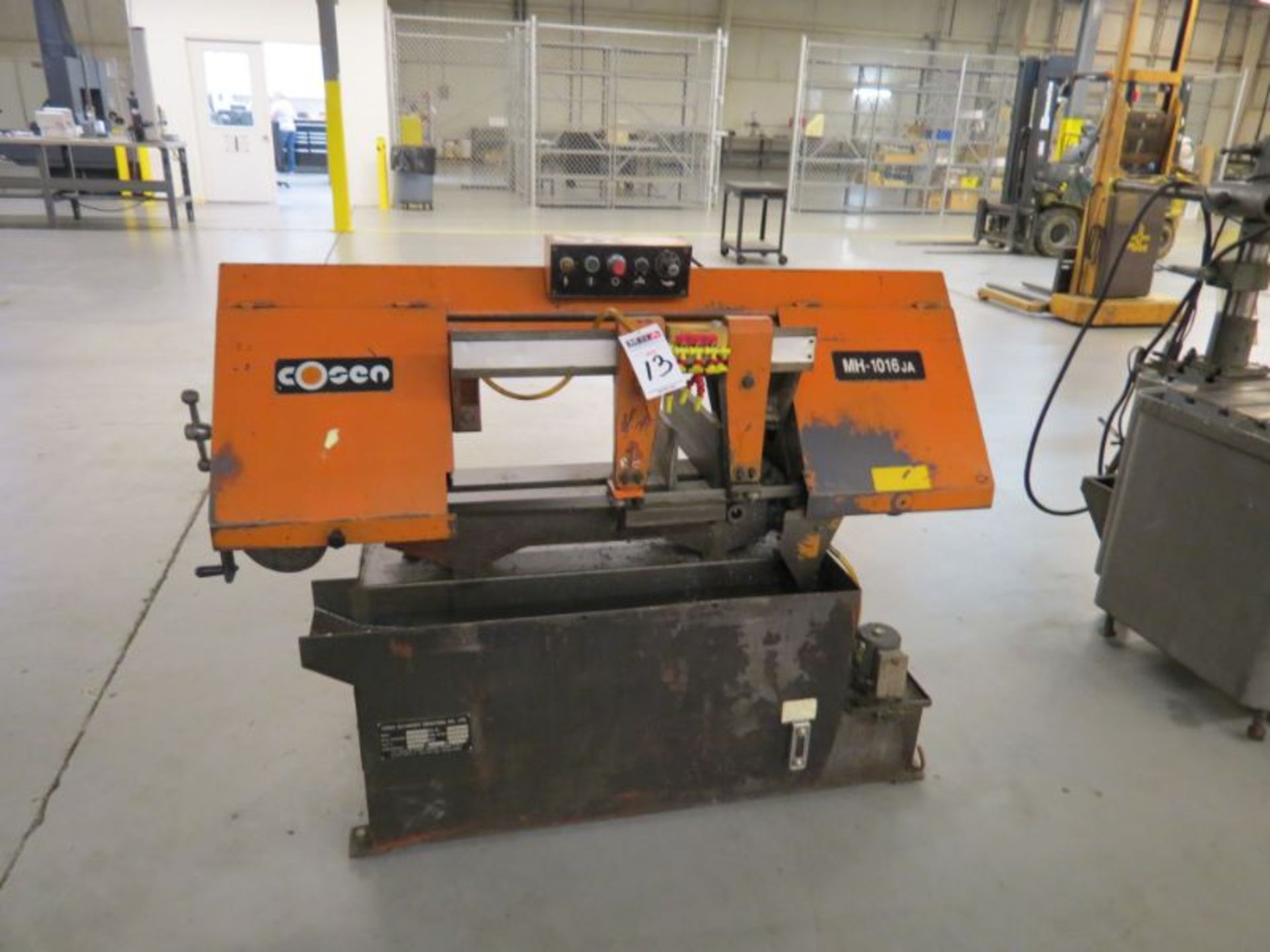 Cosen MH-1016 Horizontal Band Saw, 3350mm x 27mm x 0.9mm, 2 HP, S/N 93106063, New 2004 - Image 3 of 4