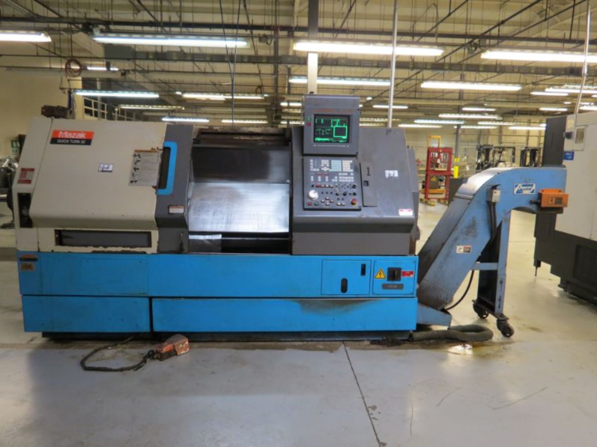 Mazak QT 30HP, Mazatrol T-Plus cntrl, 30.1" swing, 12.5" max turning diameter, 37" max turning - Image 5 of 11