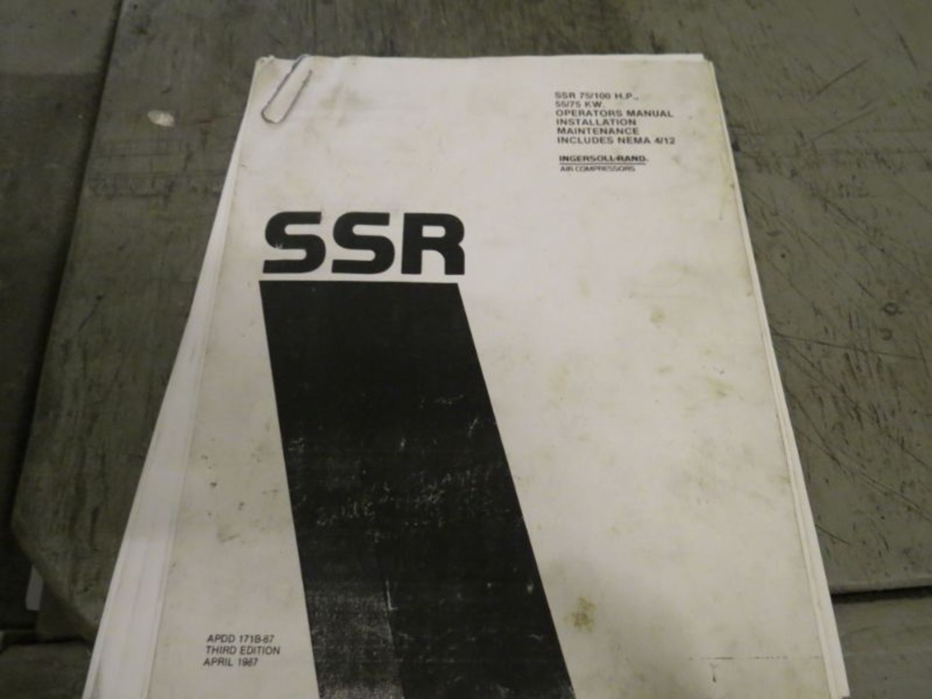 Ingersoll Rand SSRXF 75 Air Compressor, 75HP, 1750 RPM, 49482 Hours, s/n D2218 U85A - Image 6 of 7