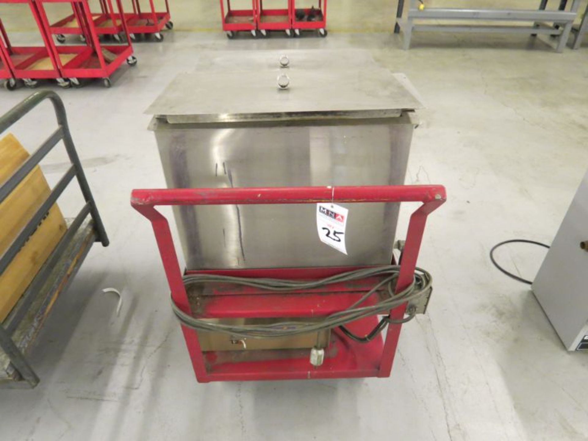 (2) Sonix IV HTU-15 Ultrasonic Cleaners *On Rolling Cart* - Image 3 of 4