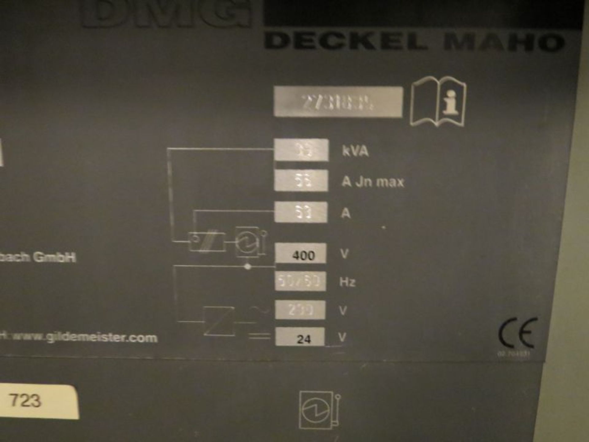 DMG Deckel Maho DMC 104V Linear 4-Axis CNC VMC, Fanuc 32i, w/ Chip Conveyor, (Trunion Sold Seperate) - Image 10 of 10