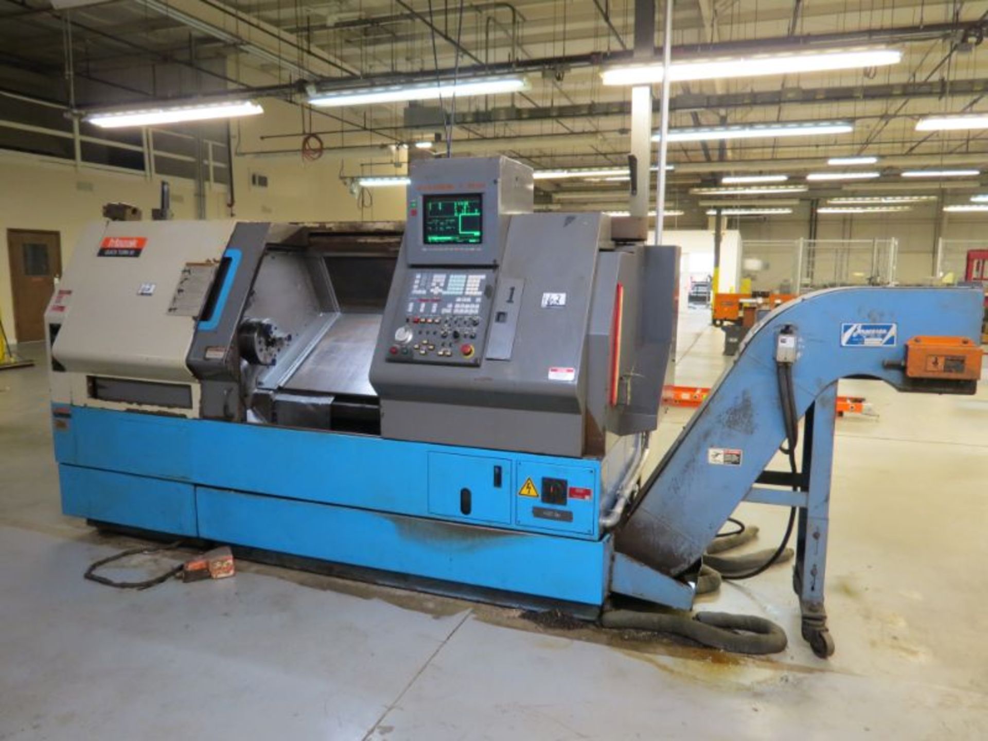 Mazak QT 30HP, Mazatrol T-Plus cntrl, 30.1" swing, 12.5" max turning diameter, 37" max turning - Image 3 of 11