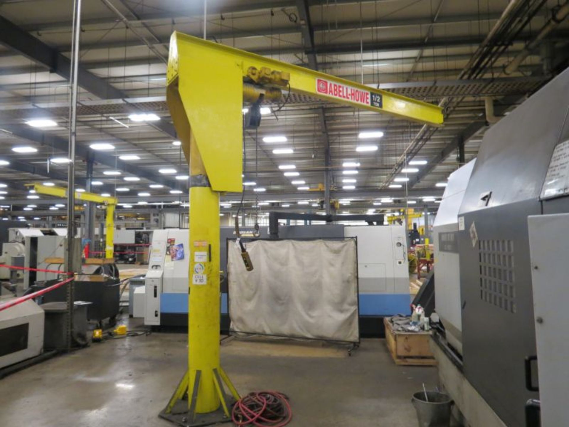 Abell-Howe 1/2 Ton Jib Crane, 12' Column and 13' Arm - Image 2 of 3