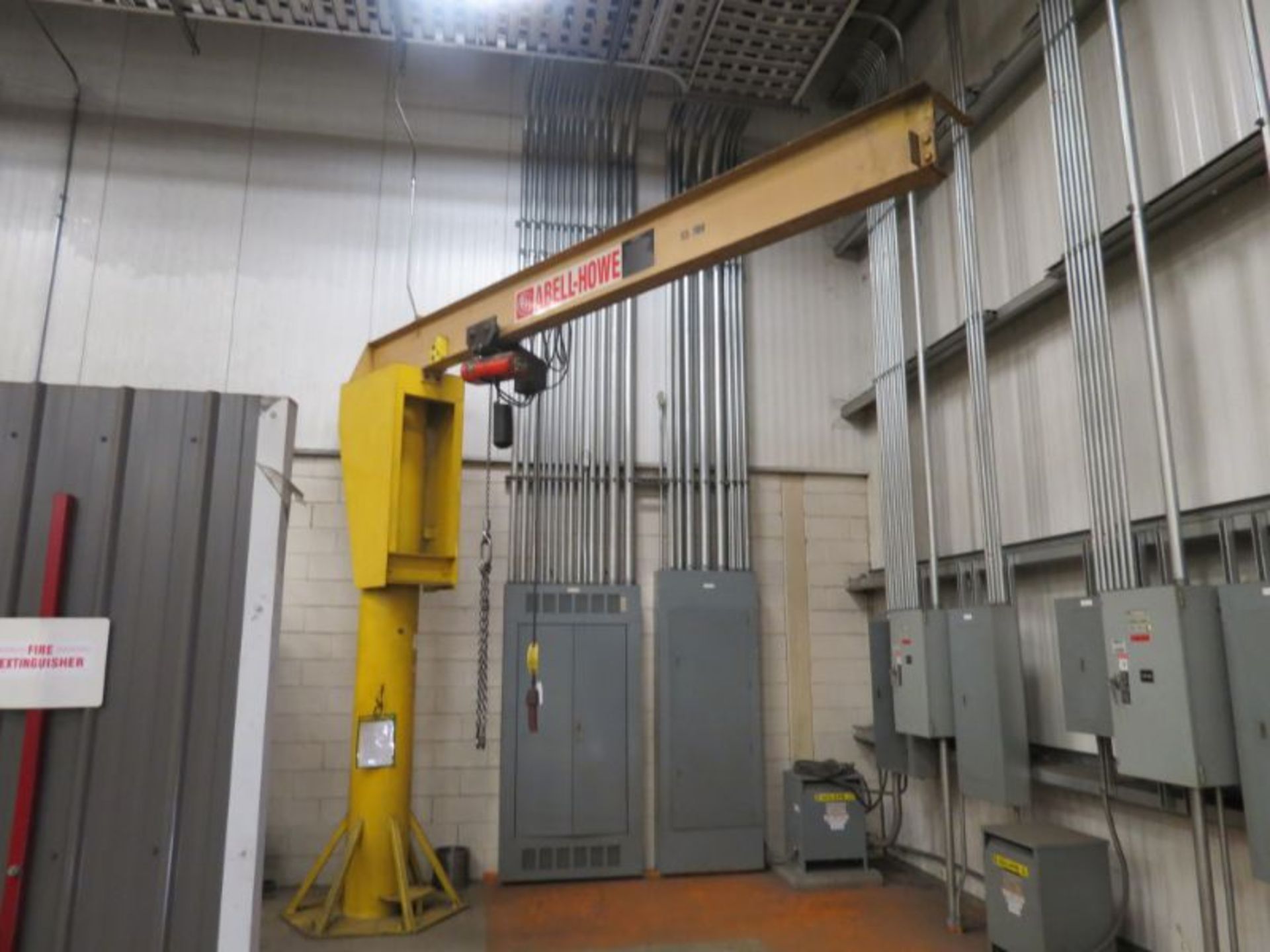 Abell-Howe 1/2 Ton Jib Crane, Lodestar hoist, 12' Column and 12' Arm - Image 3 of 6