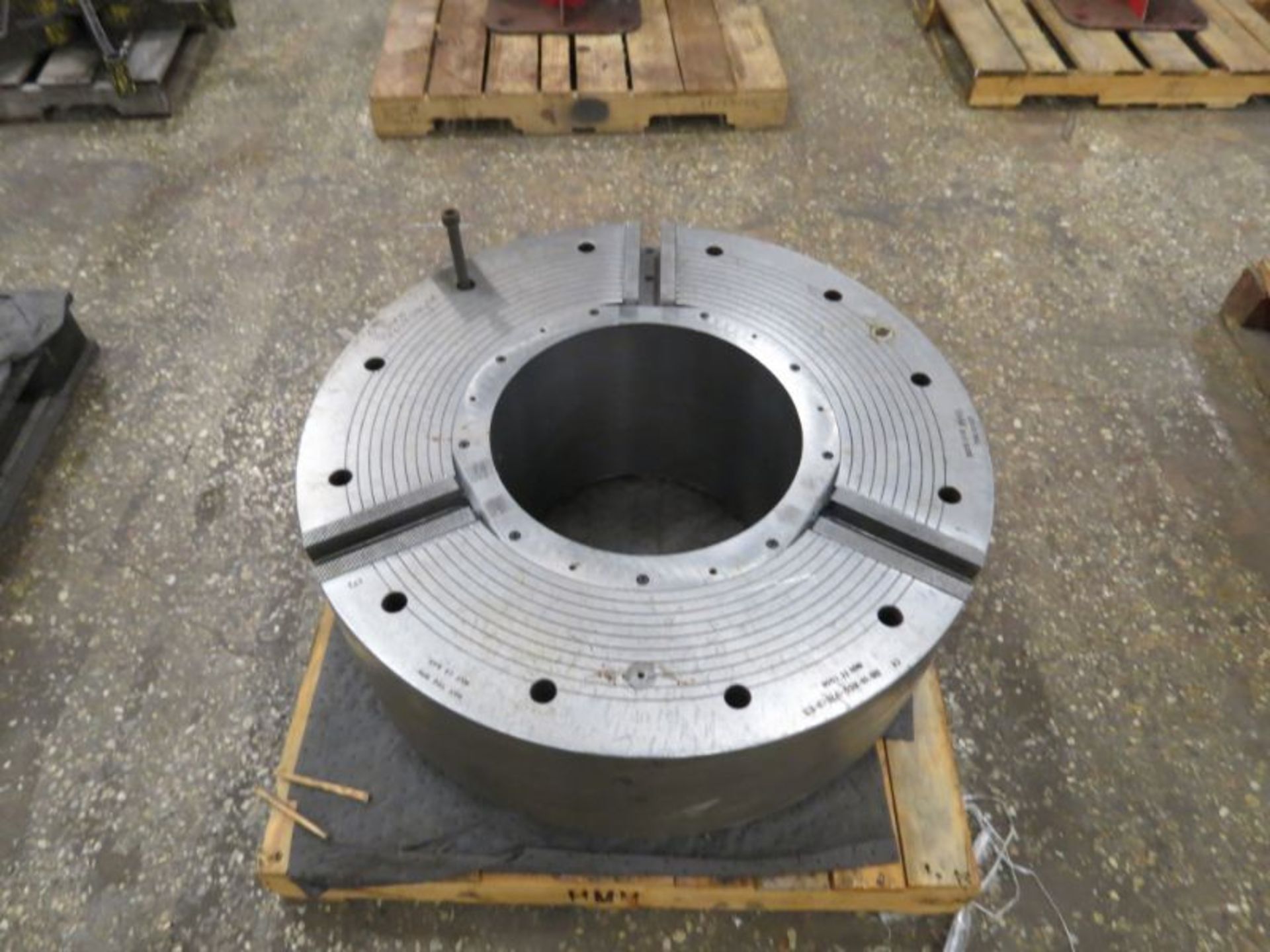 SMW Auto Block Big Bore 33" hydraulic Chuck 3 jaw 15" Through Hole s/n:1006 - Image 4 of 6