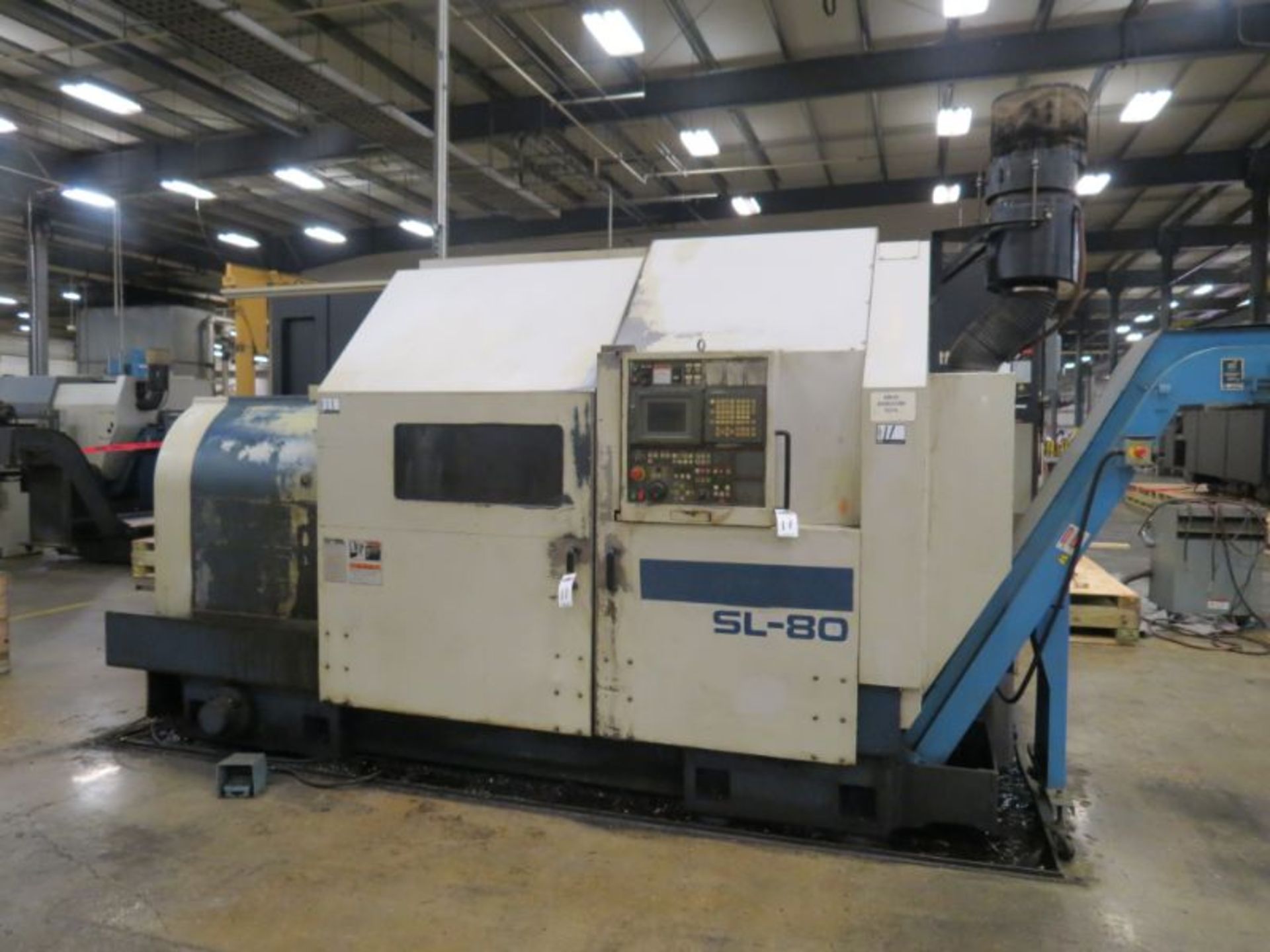 Mori Seiki SL-80 CNC Lathe, MF-T5 Control, 33" 3 Jaw Chuck, 16" Chuck Through Hole, 10.5" Bore, - Image 2 of 19