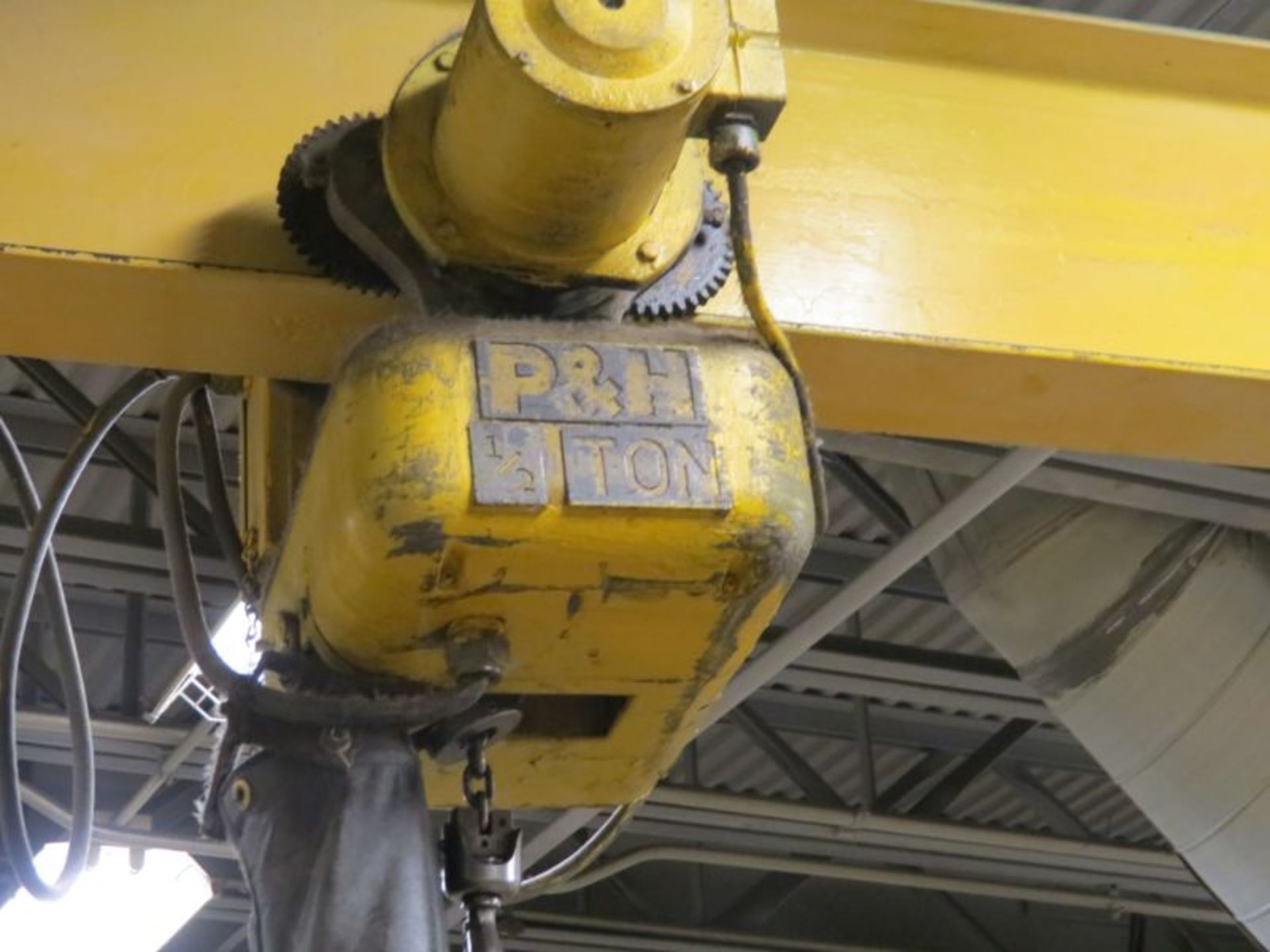 1/2 Ton Crane and P&H Hoist 9' Arm 9' Column - Image 4 of 4