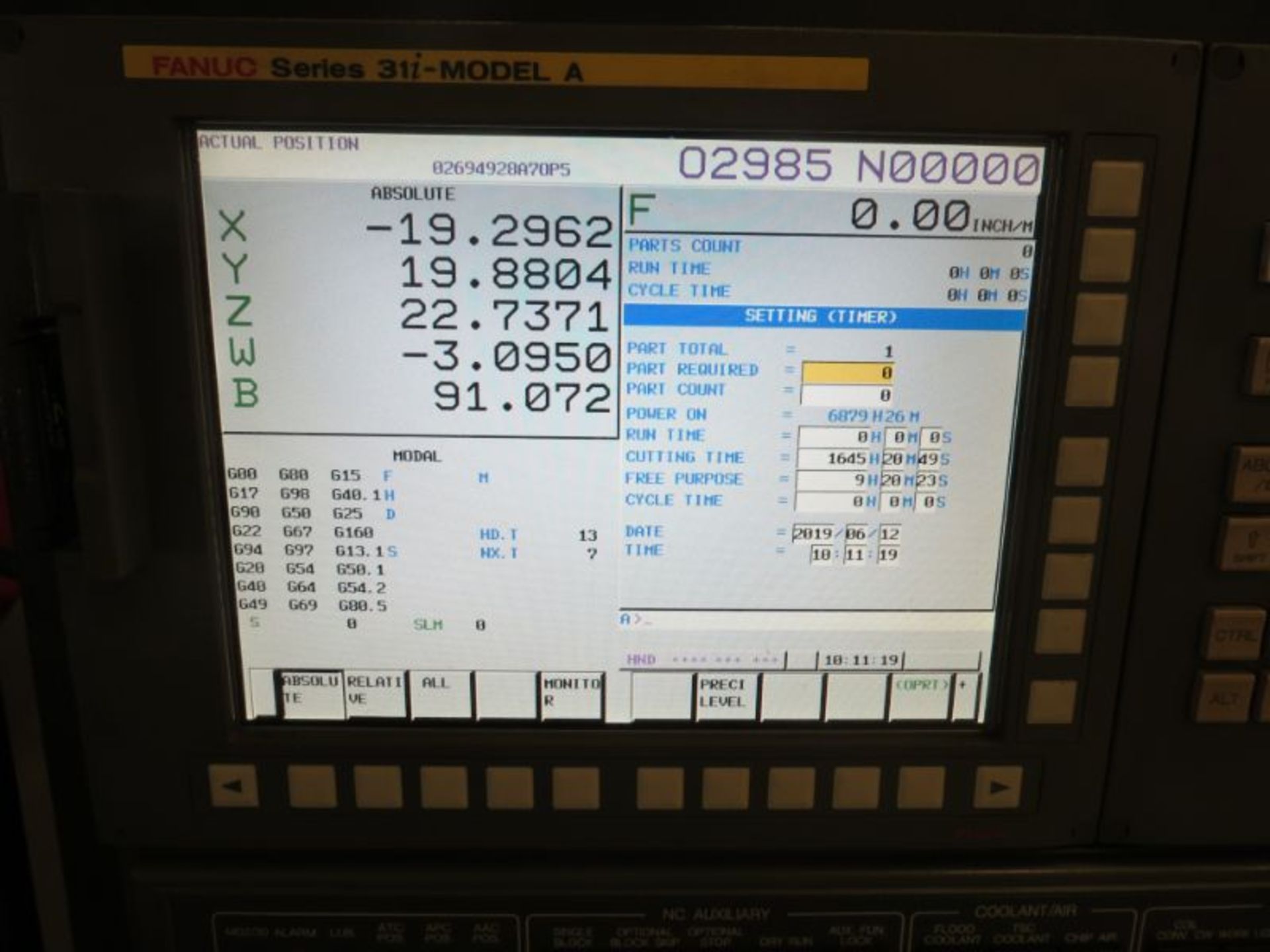 5"Doosan DBC130 CNC Horizontal Boring & Milling Machine, Fanuc 31-iA Ctrl *Located in Broussard, LA* - Image 24 of 27