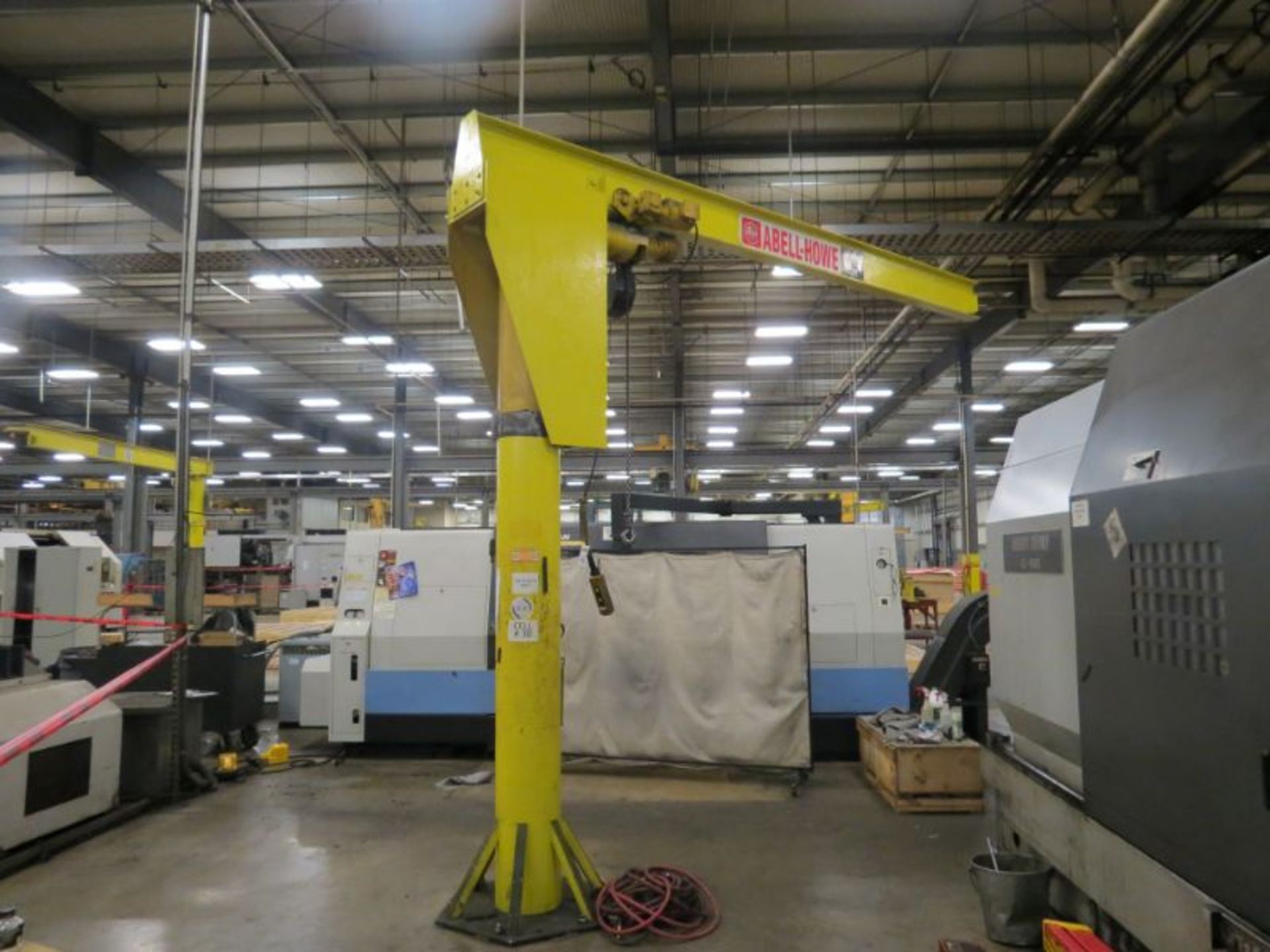 Abell-Howe 1/2 Ton Jib Crane, 12' Column and 13' Arm