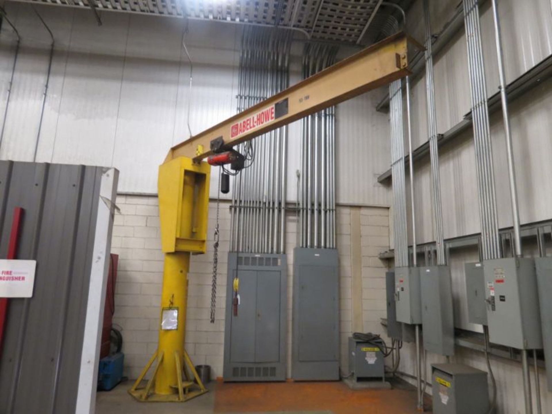 Abell-Howe 1/2 Ton Jib Crane, Lodestar hoist, 12' Column and 12' Arm - Image 2 of 6