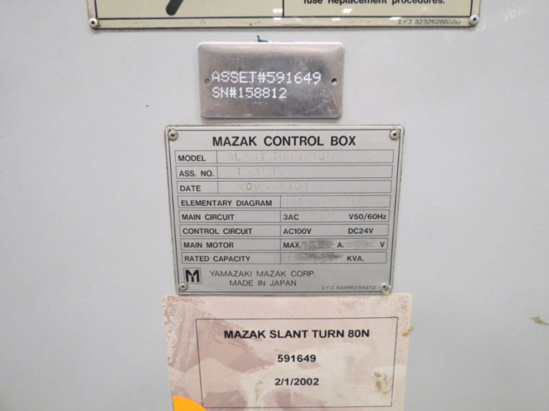 Mazak Slant Turn 80N, Mazatrol 640T Control, Max Swing 42", Chuck Size 20.87", 22" Bore, Distance - Image 24 of 24
