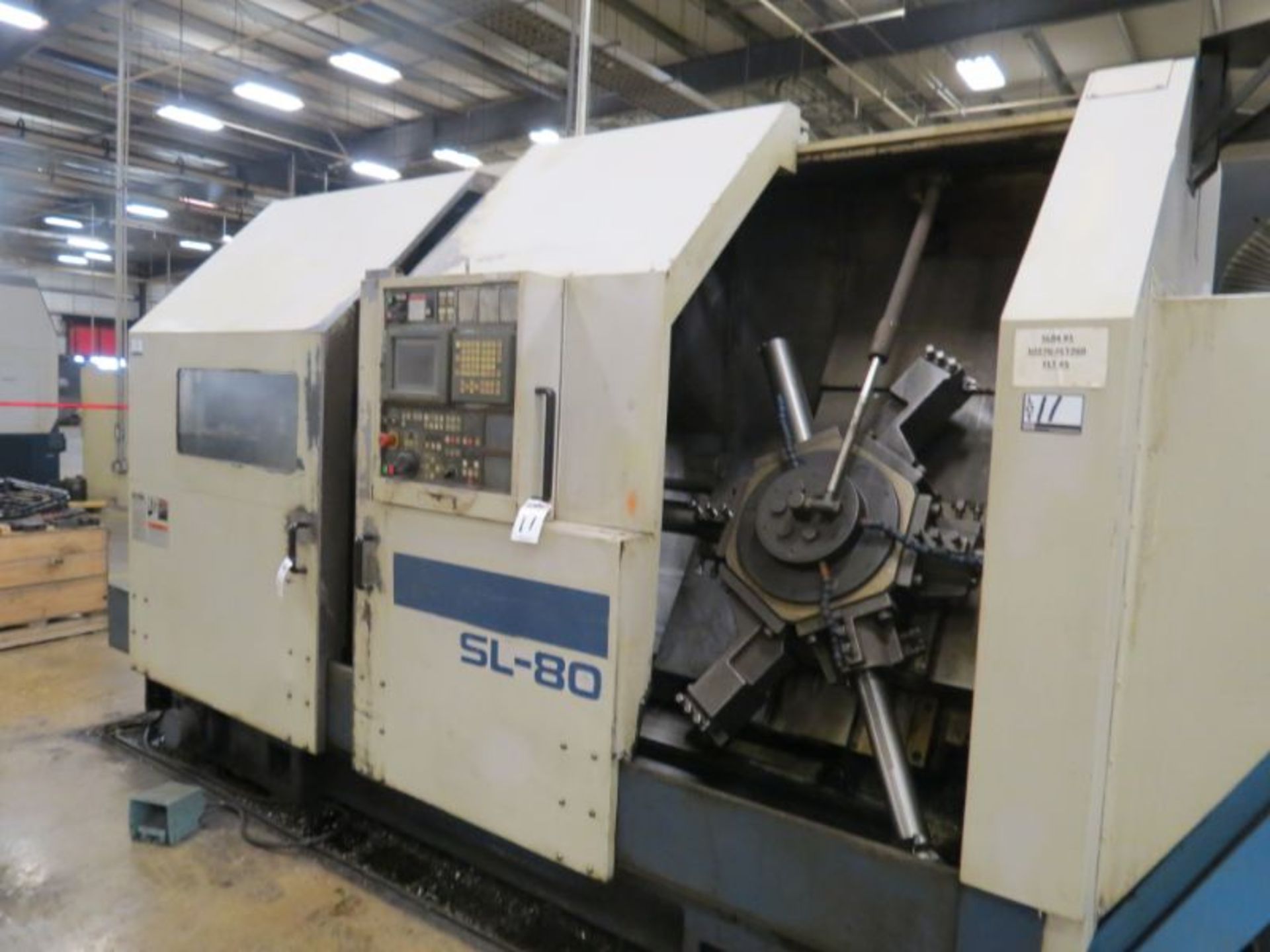 Mori Seiki SL-80 CNC Lathe, MF-T5 Control, 33" 3 Jaw Chuck, 16" Chuck Through Hole, 10.5" Bore, - Image 13 of 19