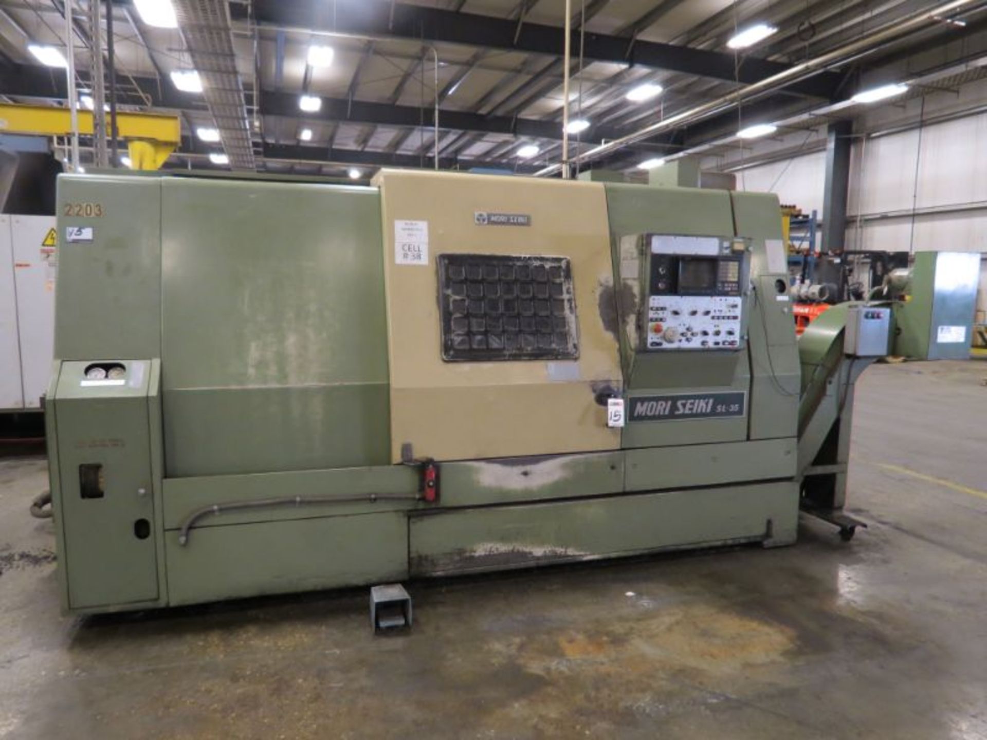 Mori Seiki SL-35A, Fanuc 10T Control, 10" 3 Jaw Chuck, s/n 603, New 1990 - Image 4 of 20