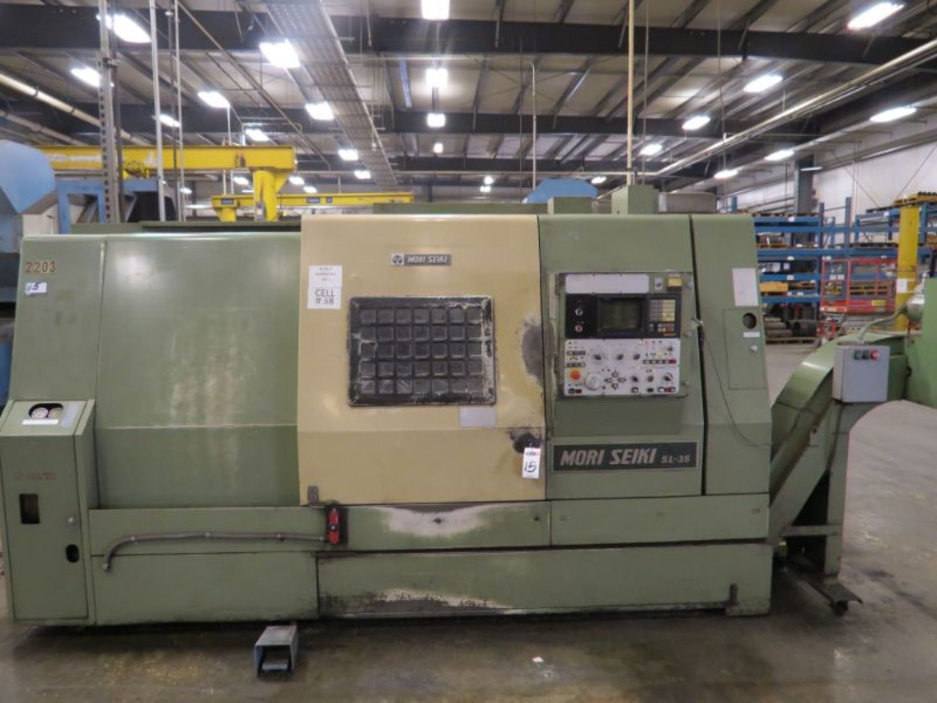 Mori Seiki SL-35A, Fanuc 10T Control, 10" 3 Jaw Chuck, s/n 603, New 1990 - Image 7 of 20