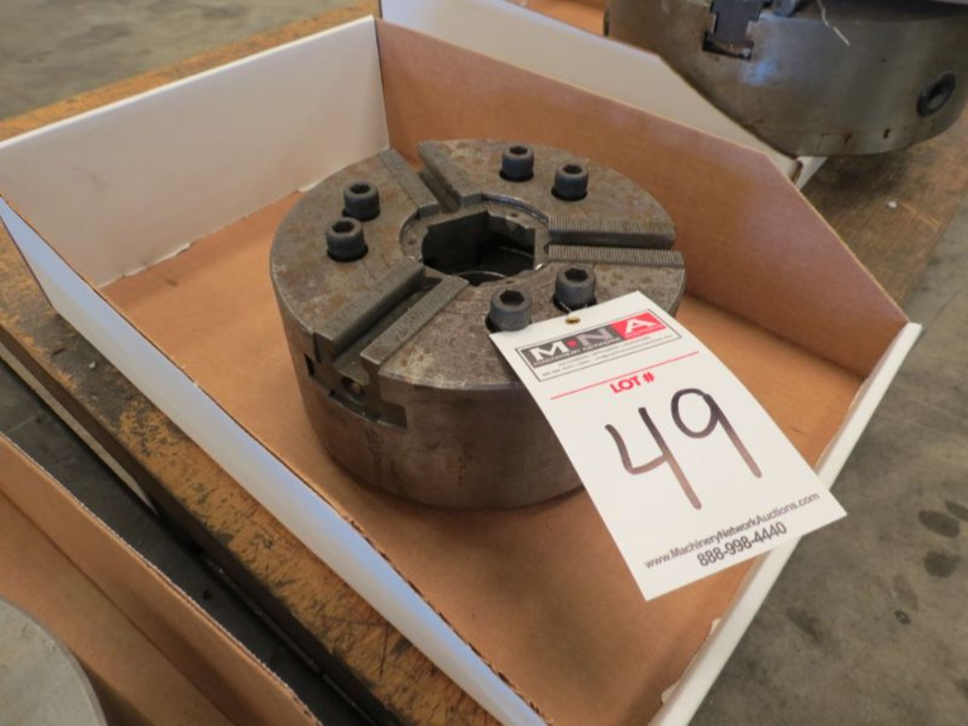 8" 3 Jaw Power Chuck - Image 3 of 6