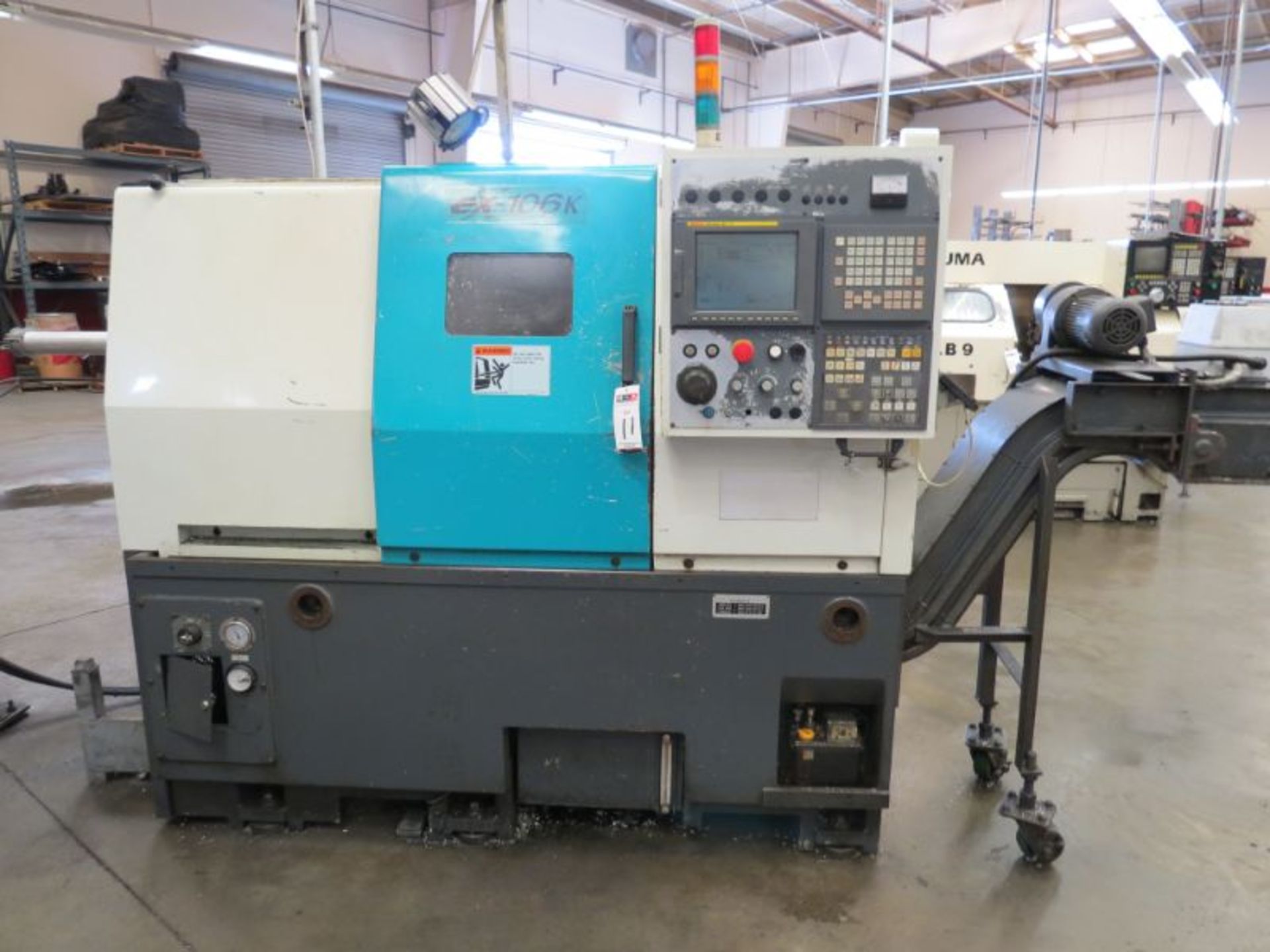 Takisawa EX-106K, Fanuc 21it Control, Gang Type Collet Chuck, s/n C9910073-073, New 1999 - Image 4 of 13